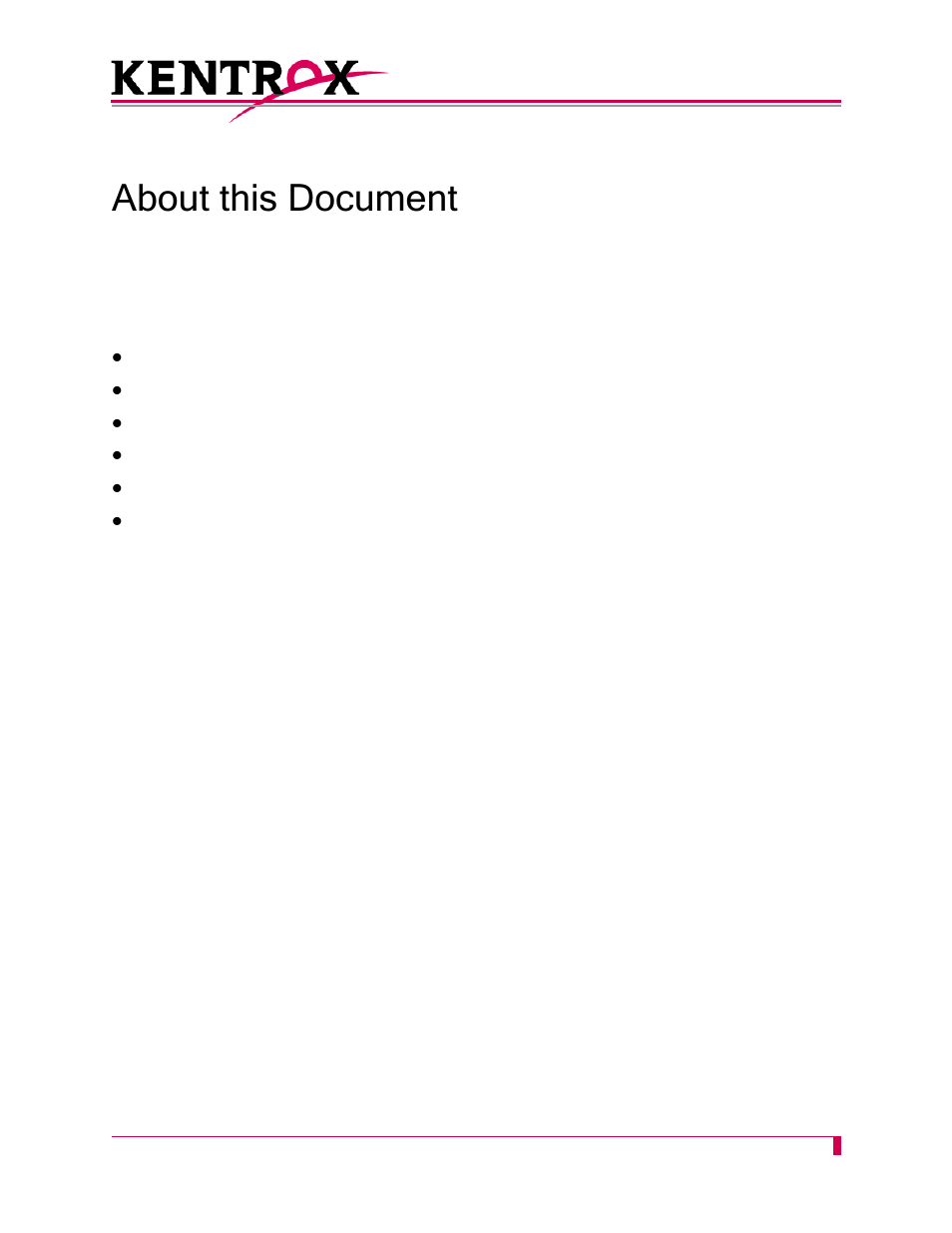 About this document | Kentrox AI296 User Manual | Page 3 / 404