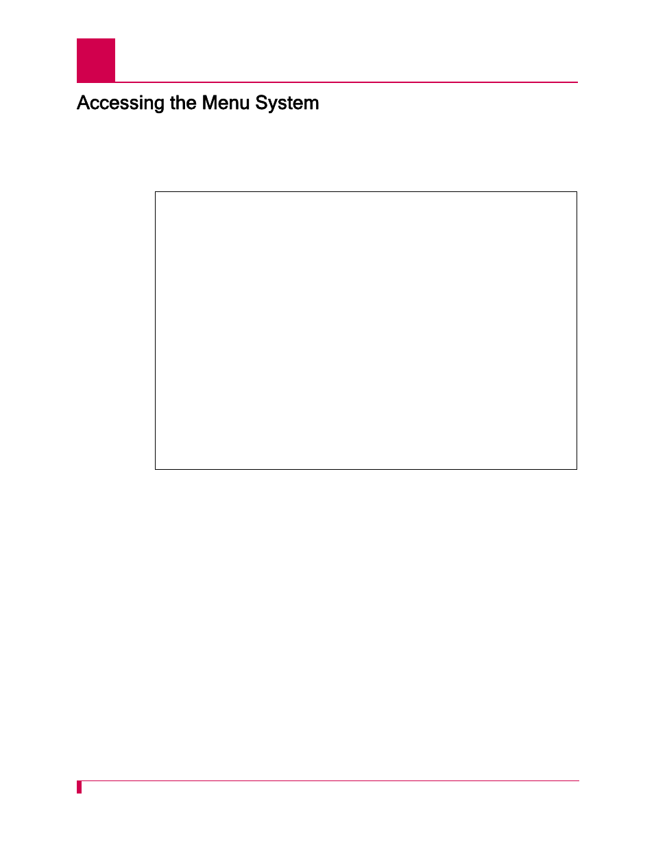 Accessing the menu system, Accessing the menu system -2 | Kentrox AI296 User Manual | Page 36 / 404