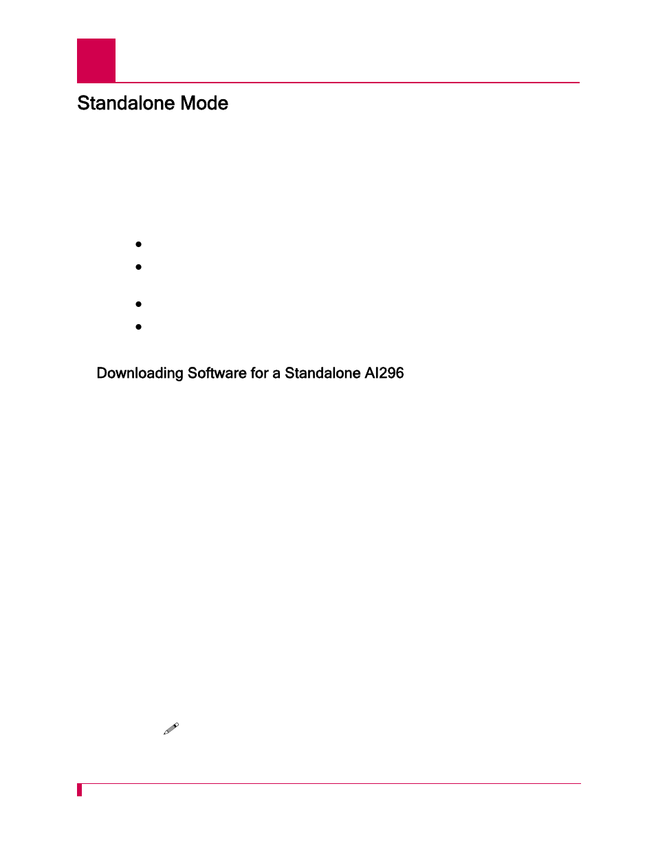 Standalone mode, Downloading software for a standalone ai296 | Kentrox AI296 User Manual | Page 396 / 404