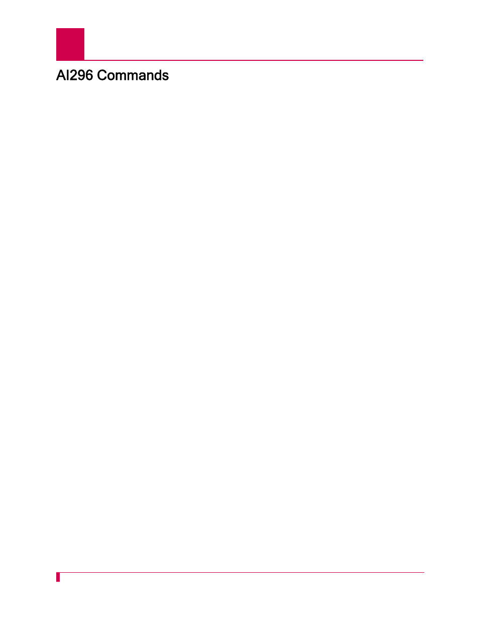Ai296 commands | Kentrox AI296 User Manual | Page 402 / 404