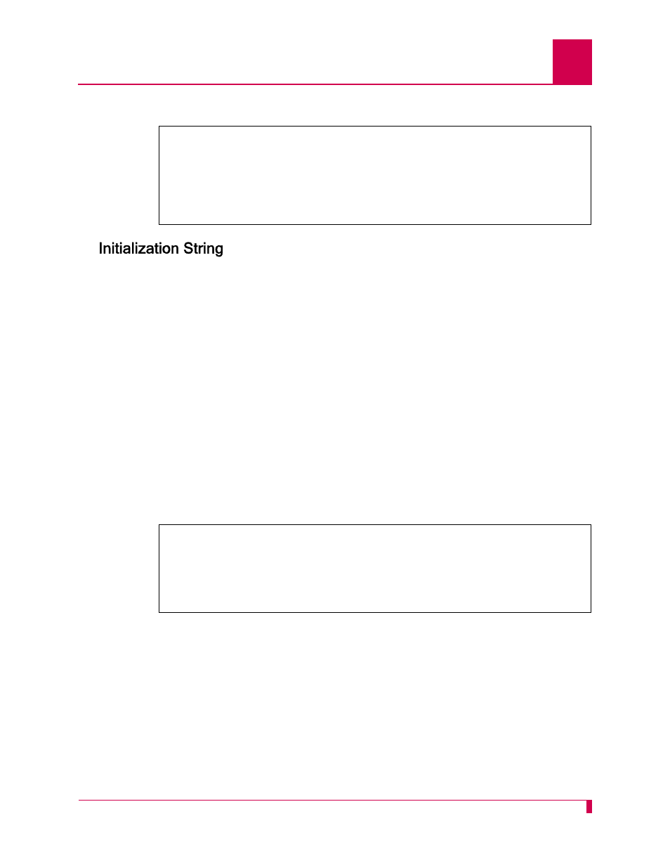 Initialization string, Initialization string -29 | Kentrox AI296 User Manual | Page 79 / 404