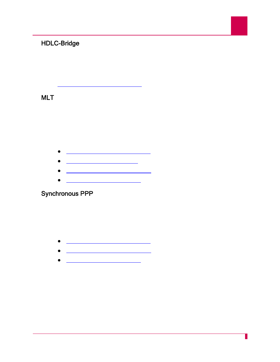 Hdlc-bridge, Synchronous ppp, Hdlc-bridge -3 mlt -3 synchronous ppp -3 | Kentrox AI296 User Manual | Page 97 / 404