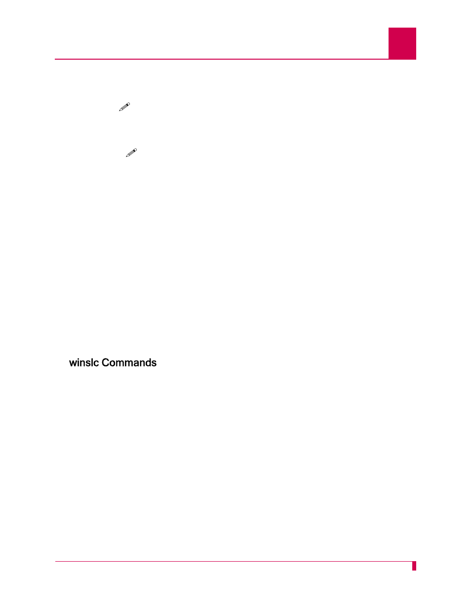 Winslc commands, Winslc commands -3 | Kentrox AI232 User Manual | Page 175 / 322