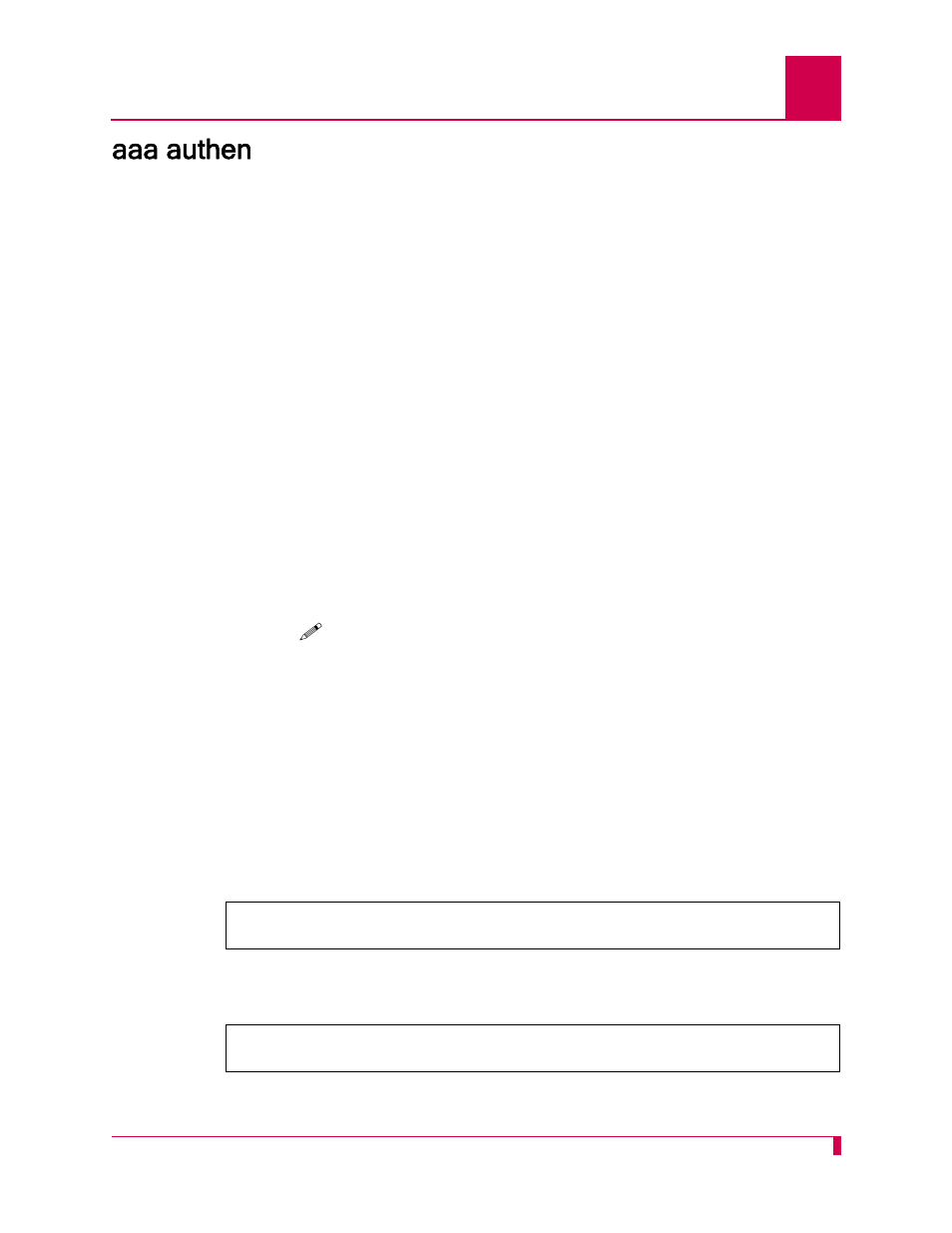 Aaa authen, Aaa authen -7 | Kentrox AI232 User Manual | Page 179 / 322