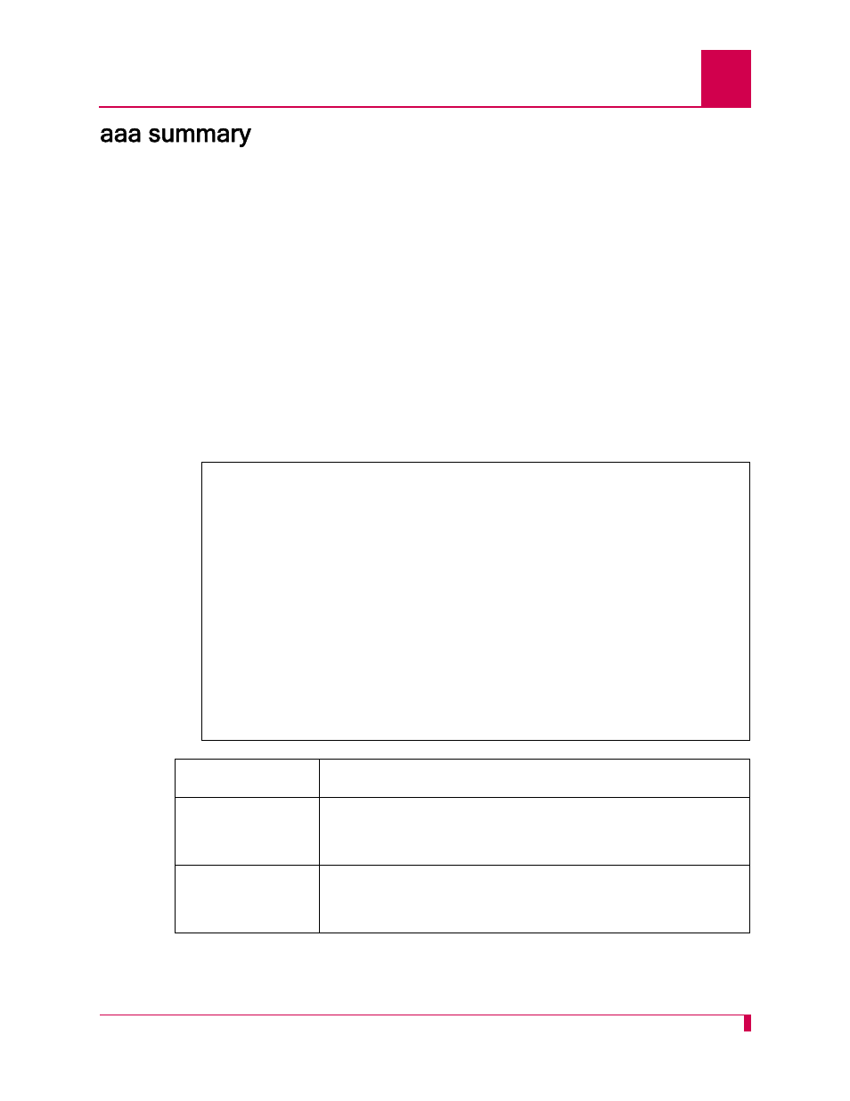 Aaa summary, Aaa summary -17 | Kentrox AI232 User Manual | Page 189 / 322