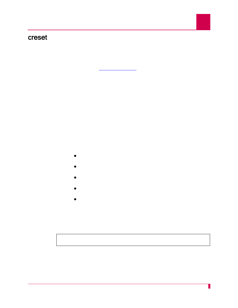 Creset, Creset -29 | Kentrox AI232 User Manual | Page 201 / 322