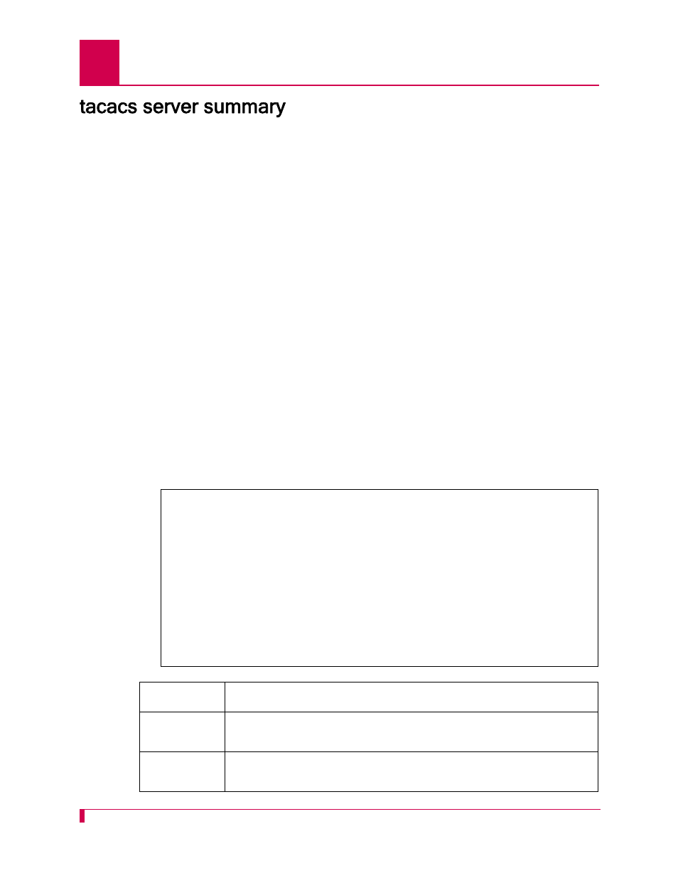 Tacacs server summary, Tacacs server summary -102 | Kentrox AI232 User Manual | Page 274 / 322