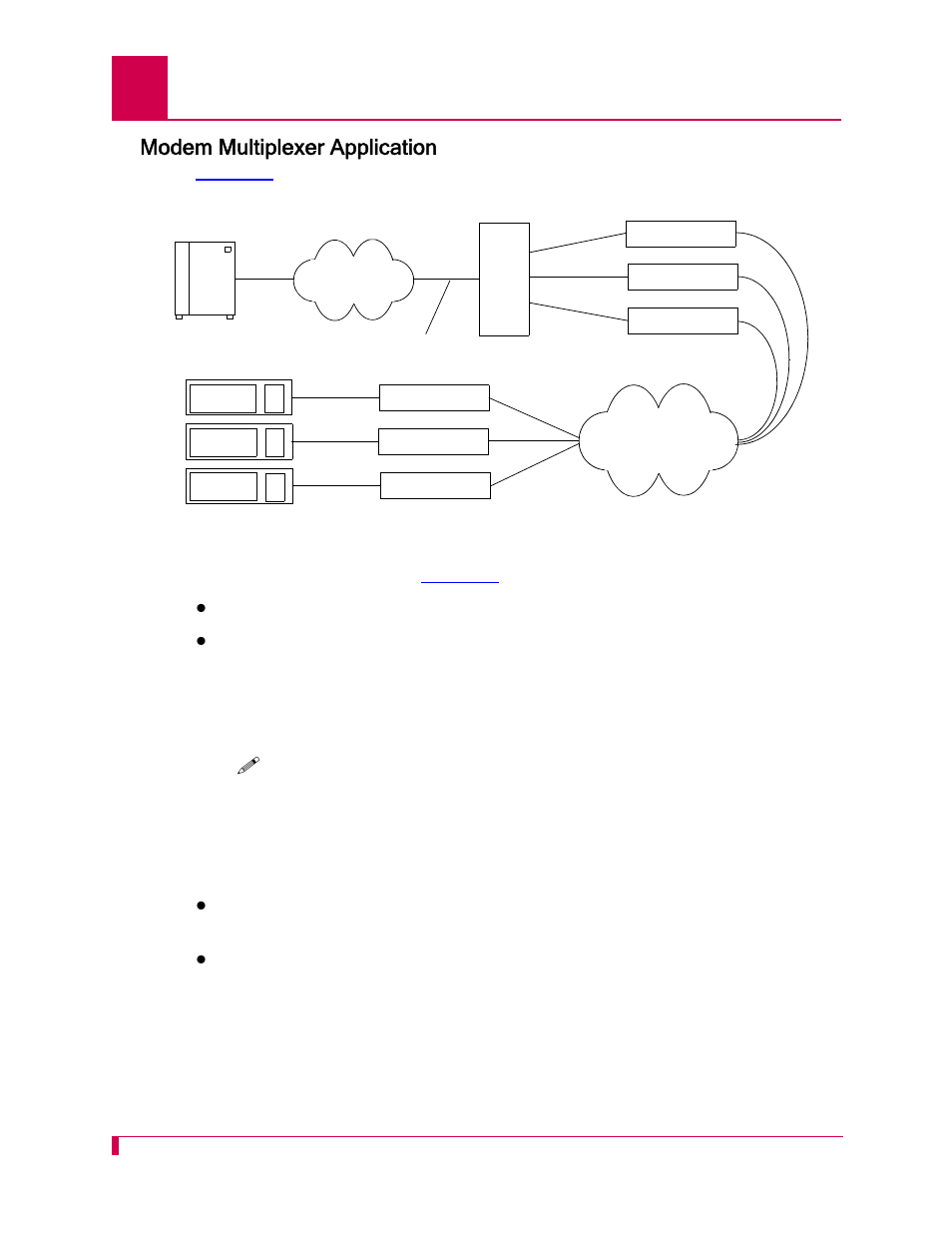 Modem multiplexer application, Modem multiplexer application -14 | Kentrox AI232 User Manual | Page 28 / 322