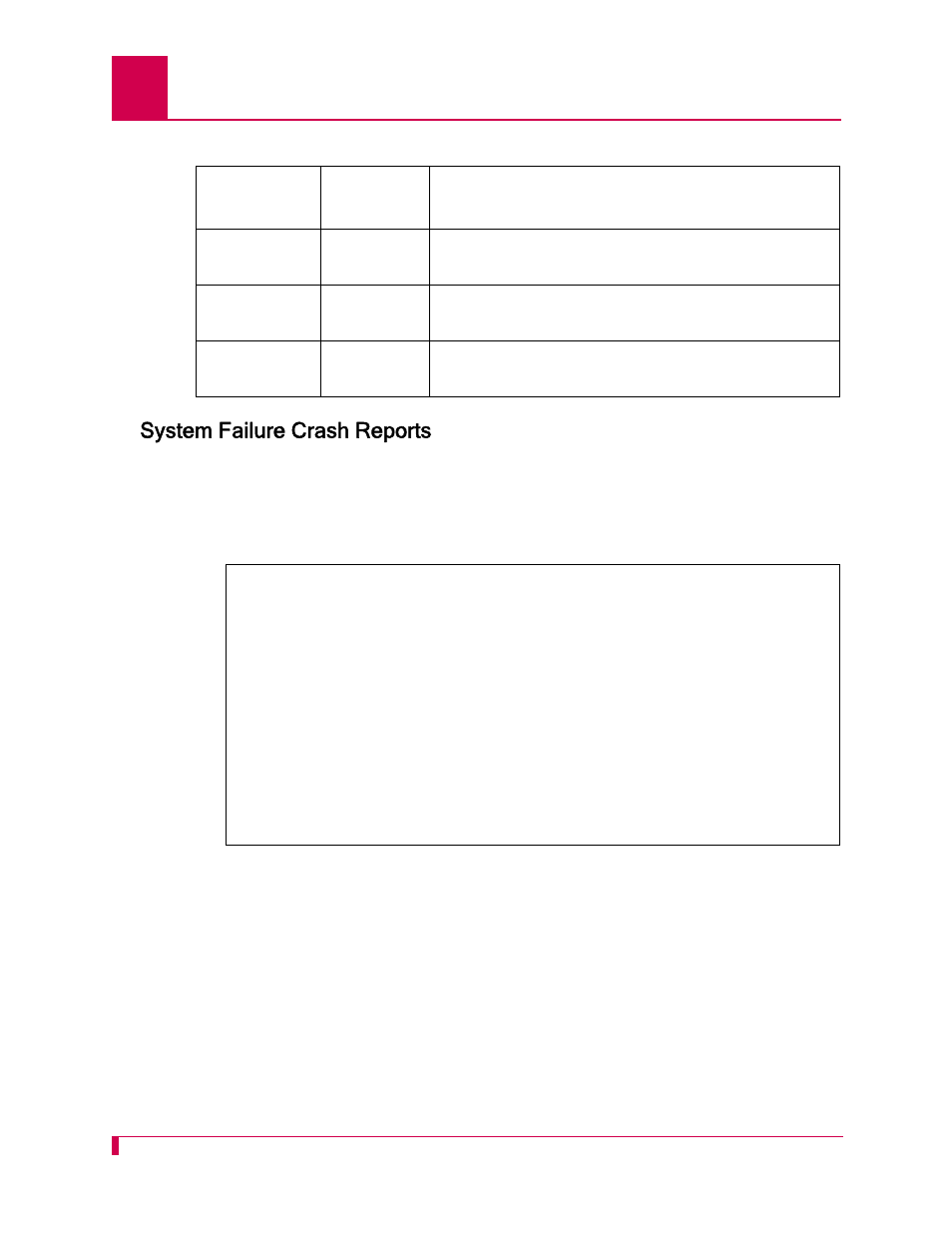 System failure crash reports | Kentrox AI232 User Manual | Page 300 / 322