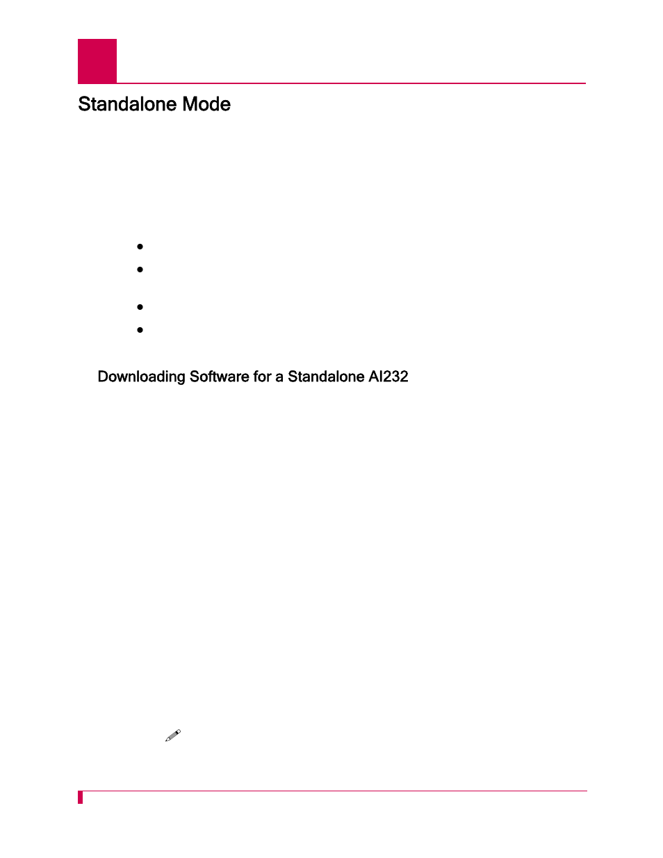 Standalone mode, Downloading software for a standalone ai232 | Kentrox AI232 User Manual | Page 304 / 322