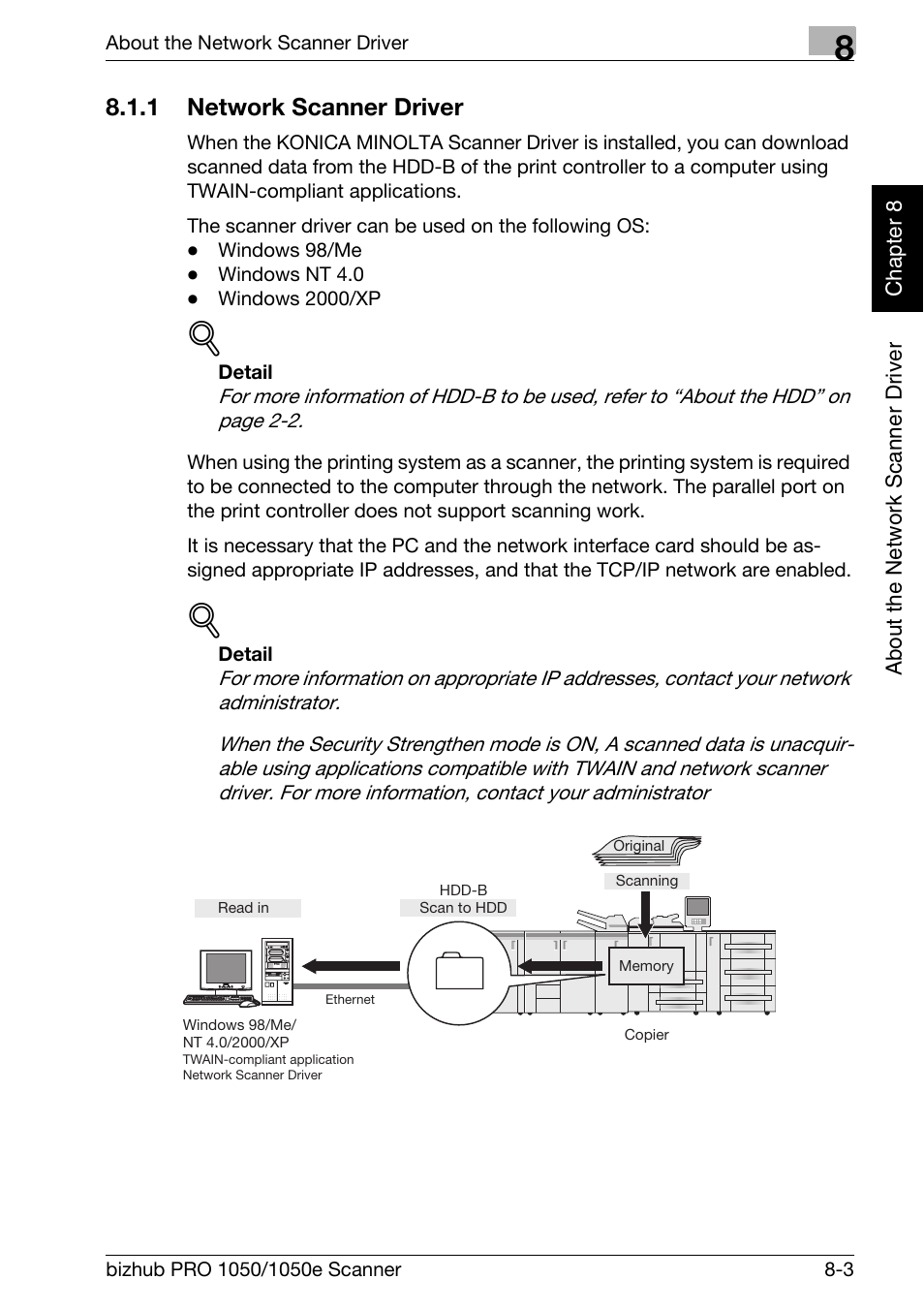 1 network scanner driver, Network scanner driver -3 | Konica Minolta BIZHUB PRO 1050E User Manual | Page 146 / 190