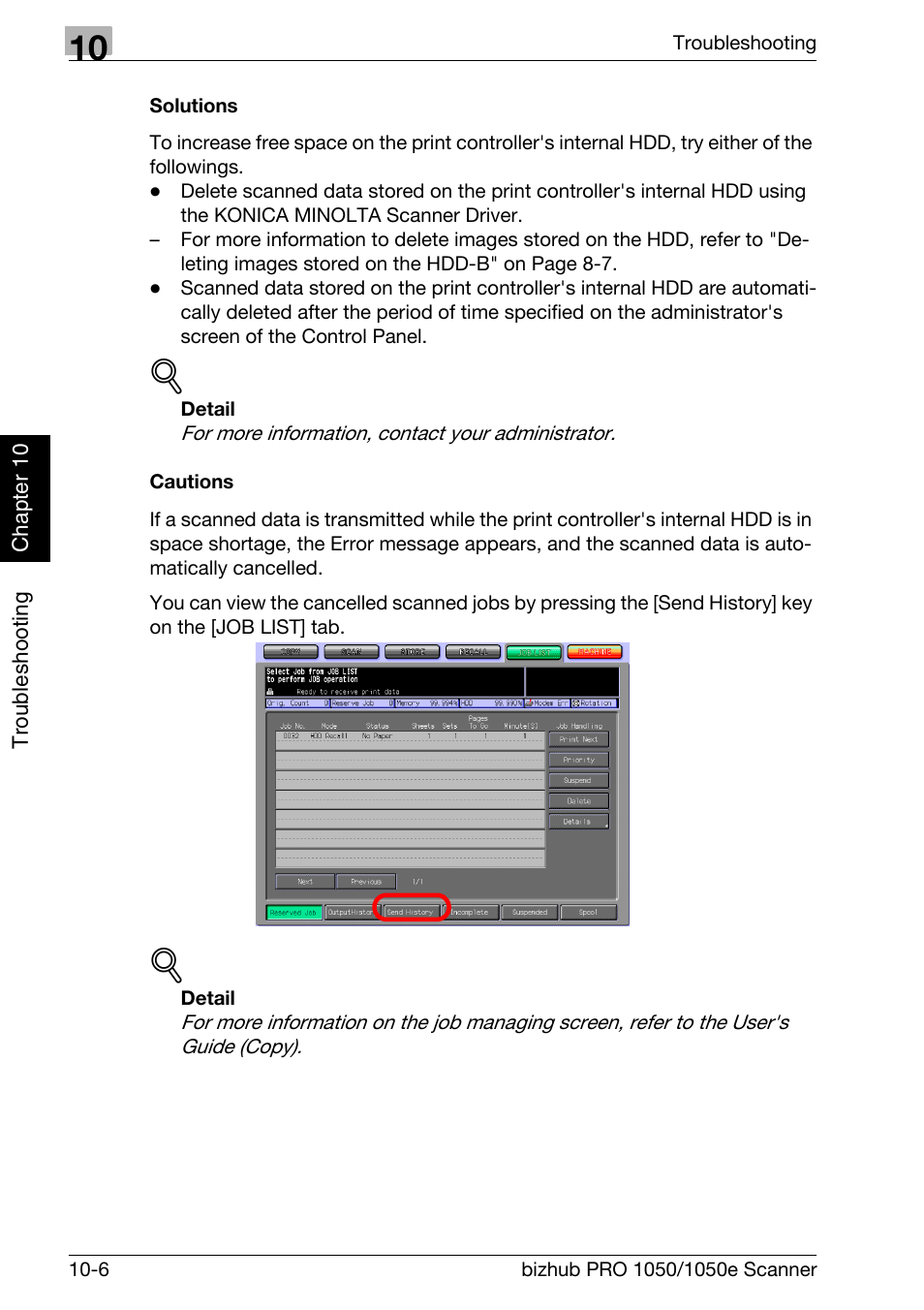 Konica Minolta BIZHUB PRO 1050E User Manual | Page 169 / 190