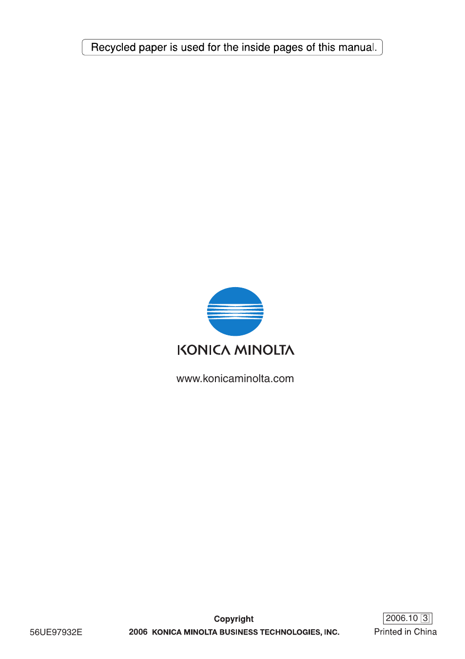 Konica Minolta BIZHUB PRO 1050E User Manual | Page 190 / 190