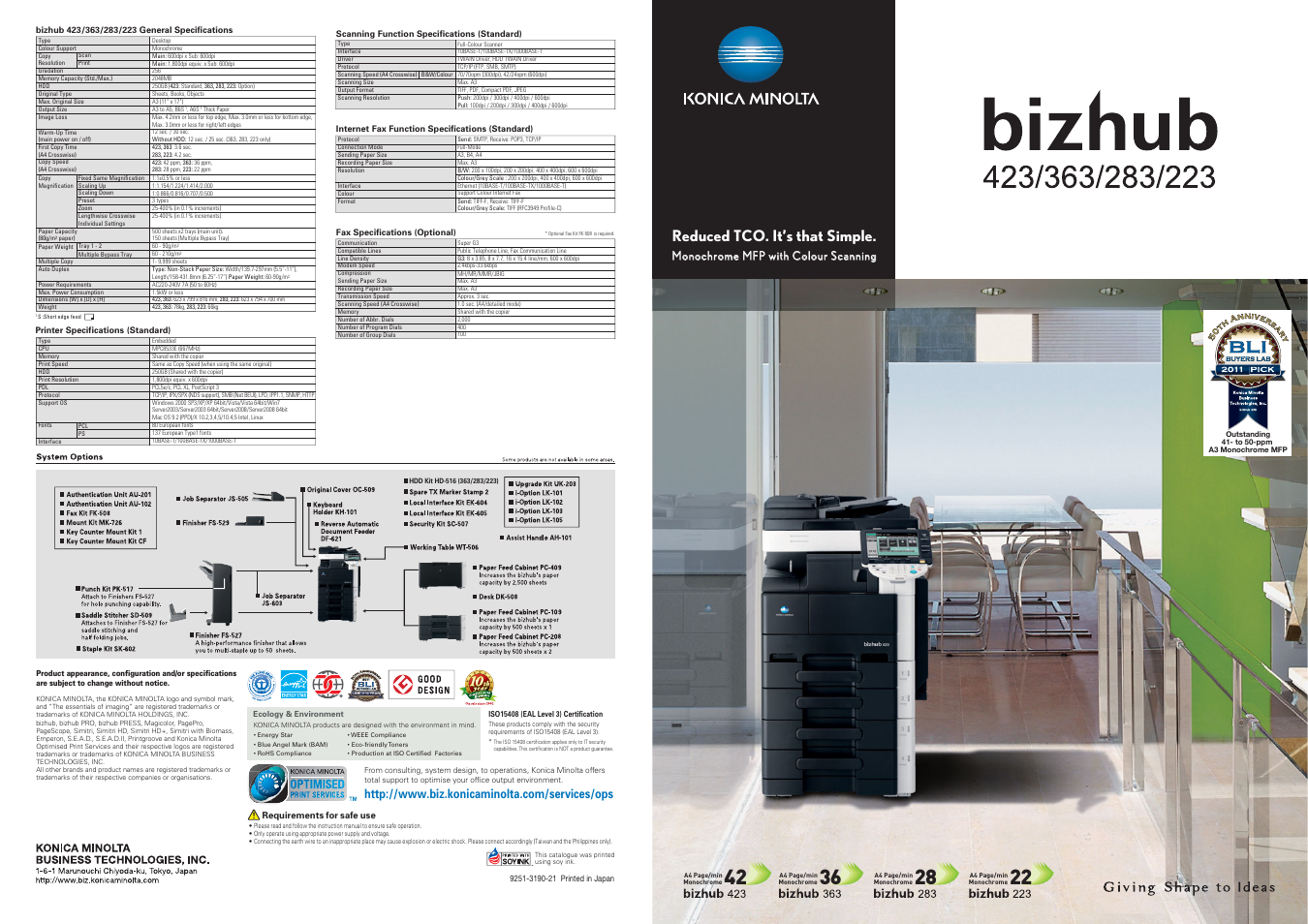 Konica Minolta Bizhub 288 User Manual | 8 pages