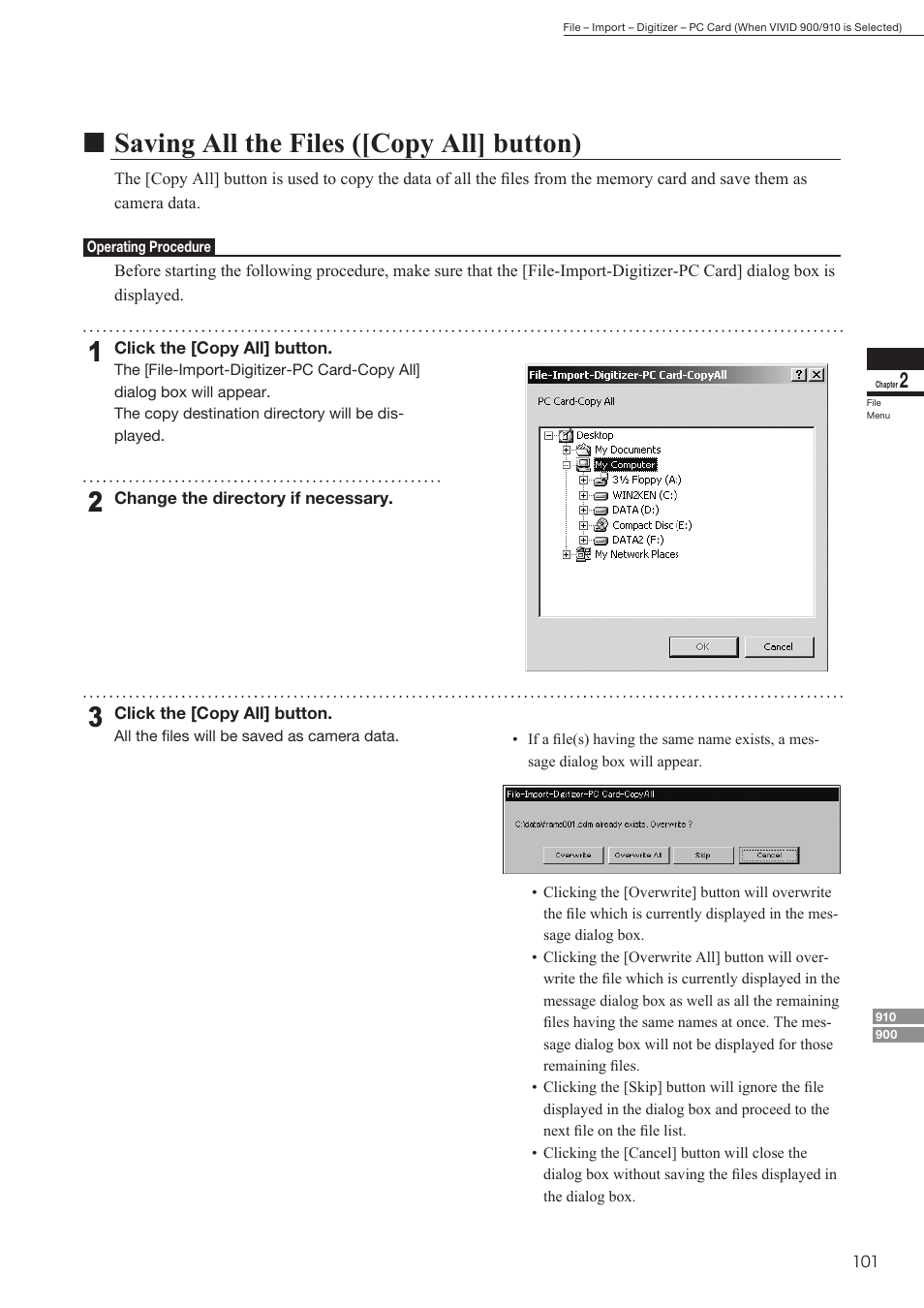 Nsaving all the files ([copy all] button) | Konica Minolta Polygon Editing Tool User Manual | Page 103 / 270