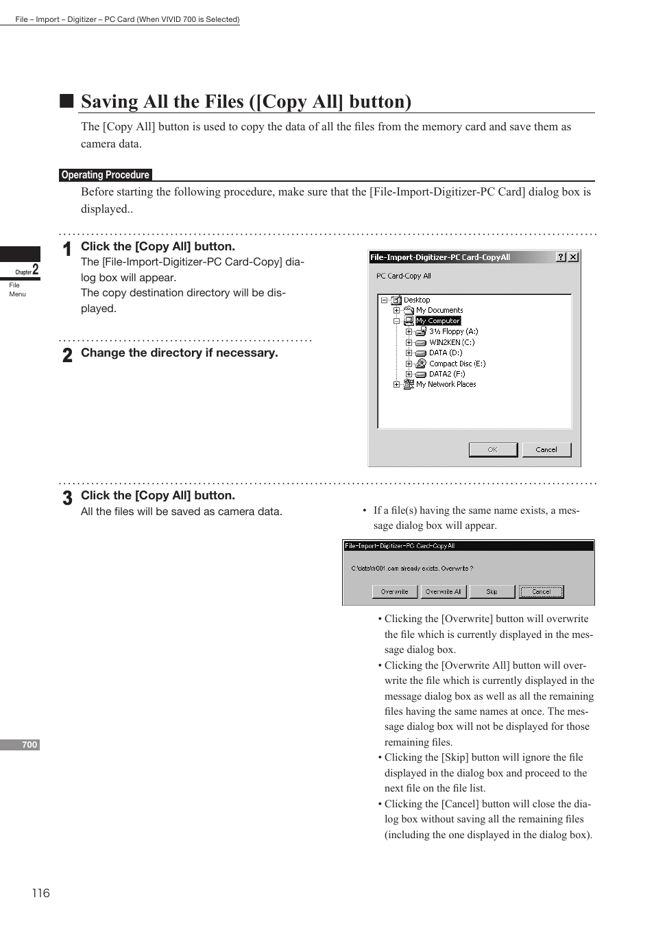 Nsaving all the files ([copy all] button) | Konica Minolta Polygon Editing Tool User Manual | Page 118 / 270