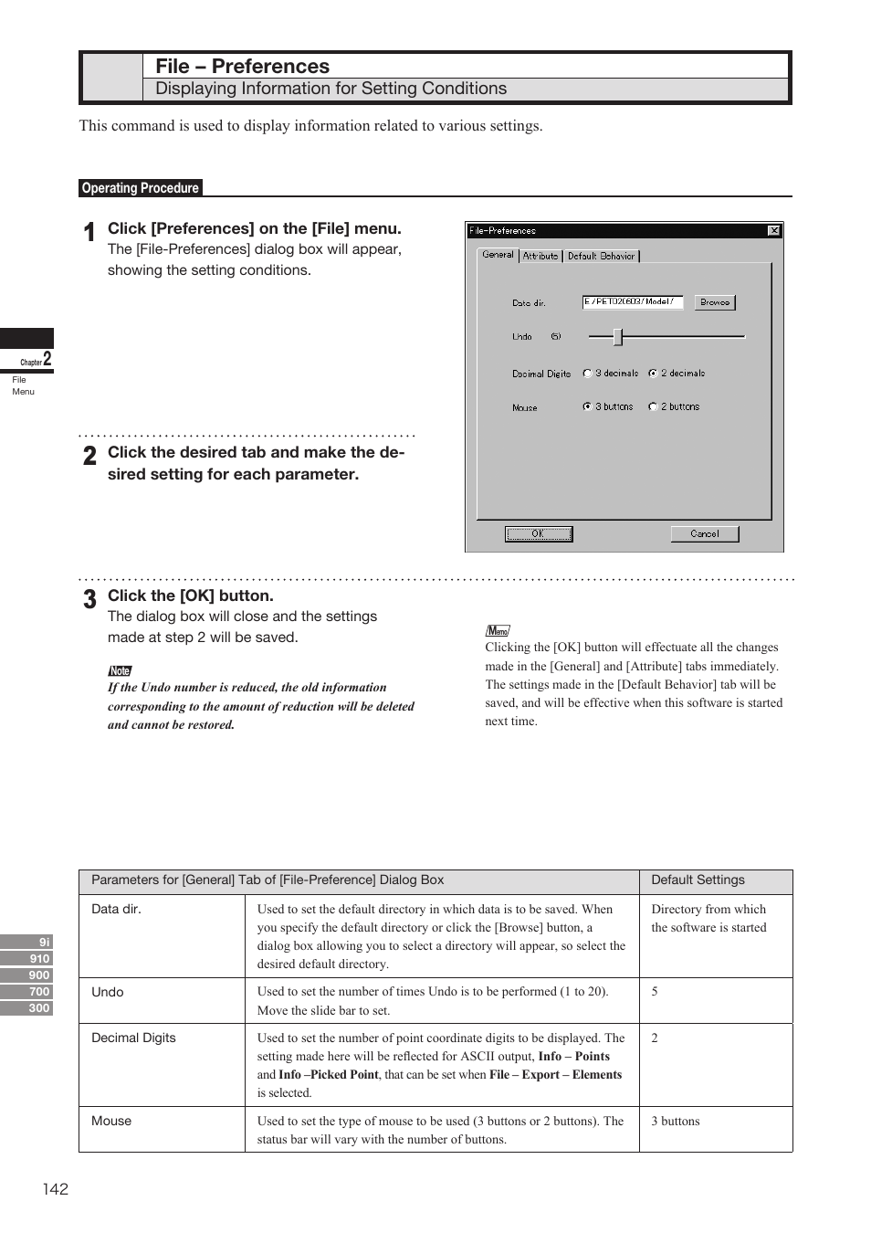File – preferences, Displaying information for setting conditions | Konica Minolta Polygon Editing Tool User Manual | Page 144 / 270