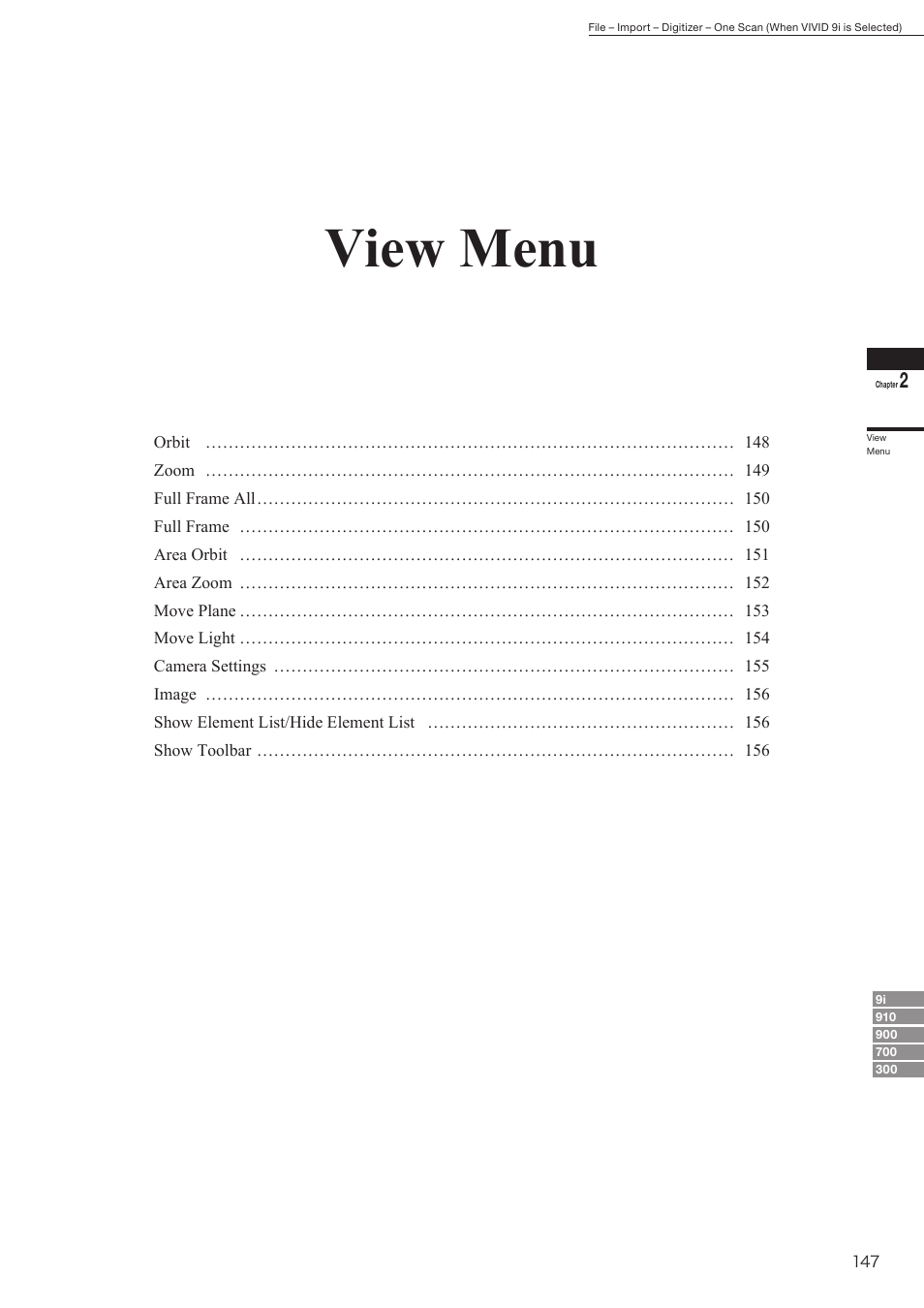 View menu | Konica Minolta Polygon Editing Tool User Manual | Page 149 / 270