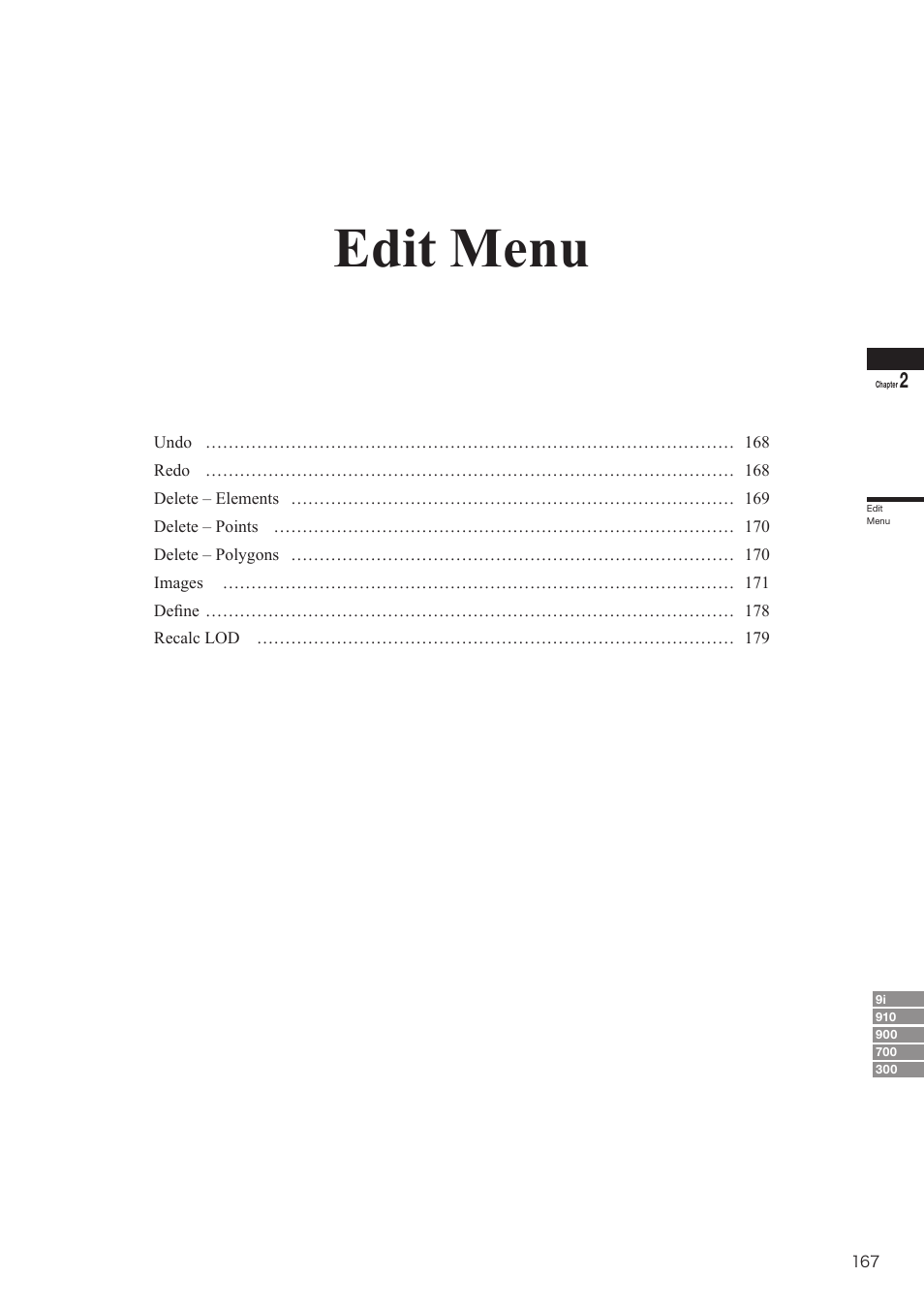 Edit menu | Konica Minolta Polygon Editing Tool User Manual | Page 169 / 270