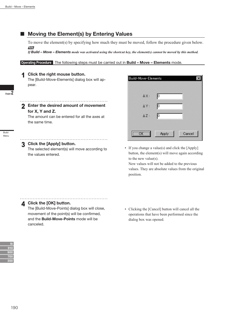 Nmoving the element(s) by entering values | Konica Minolta Polygon Editing Tool User Manual | Page 192 / 270