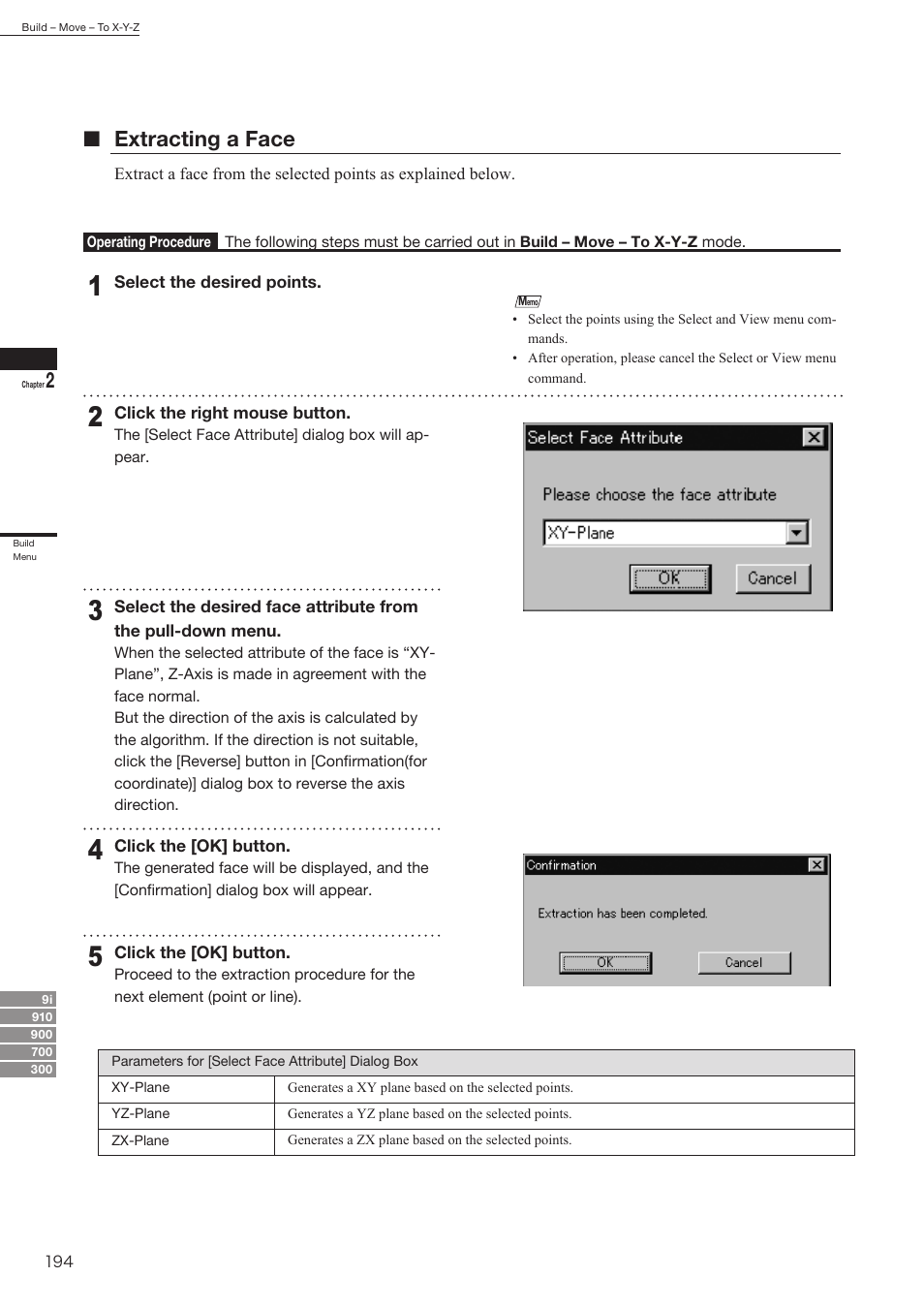 Nextracting a face | Konica Minolta Polygon Editing Tool User Manual | Page 196 / 270