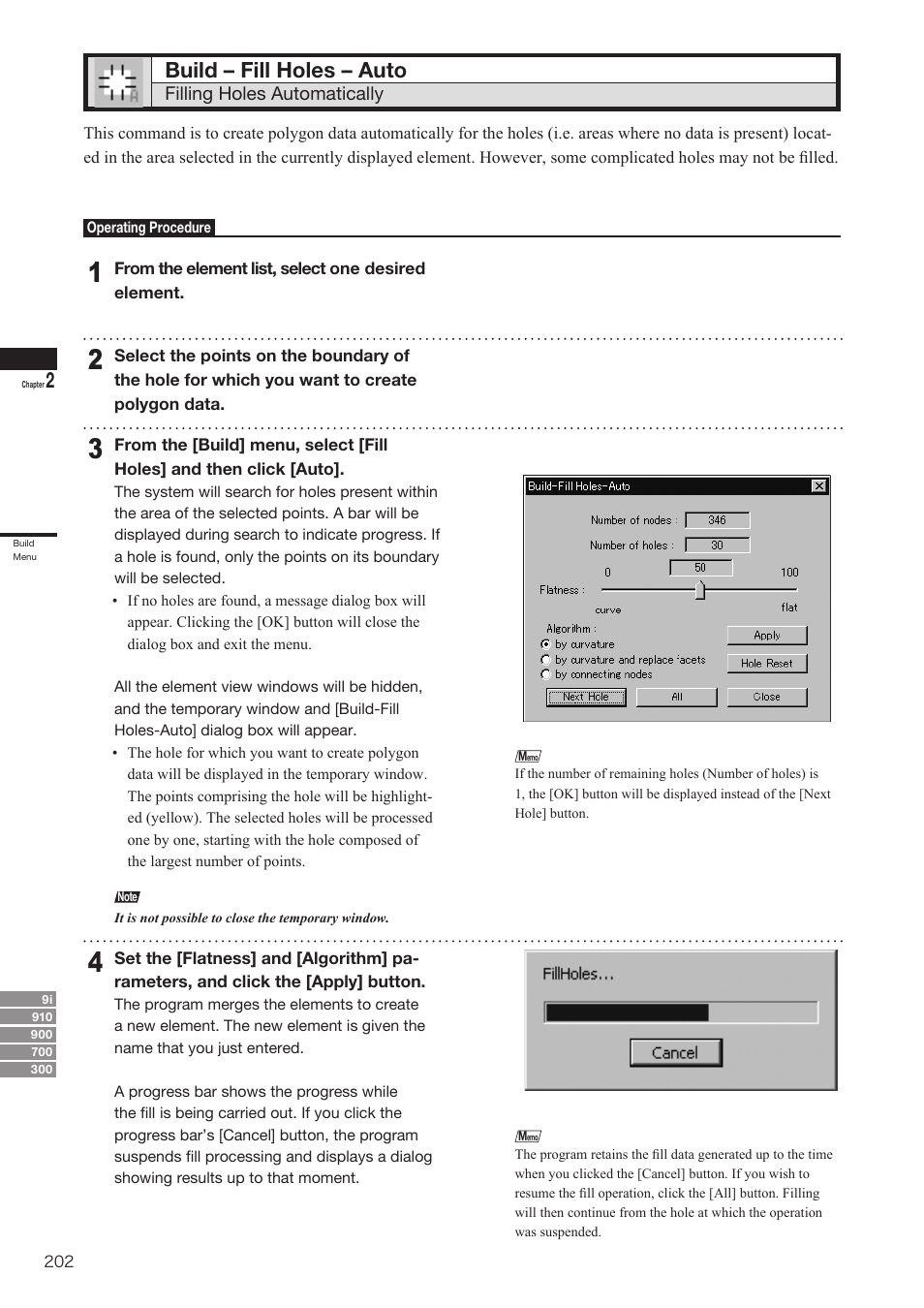 Build – fill holes – auto | Konica Minolta Polygon Editing Tool User Manual | Page 204 / 270