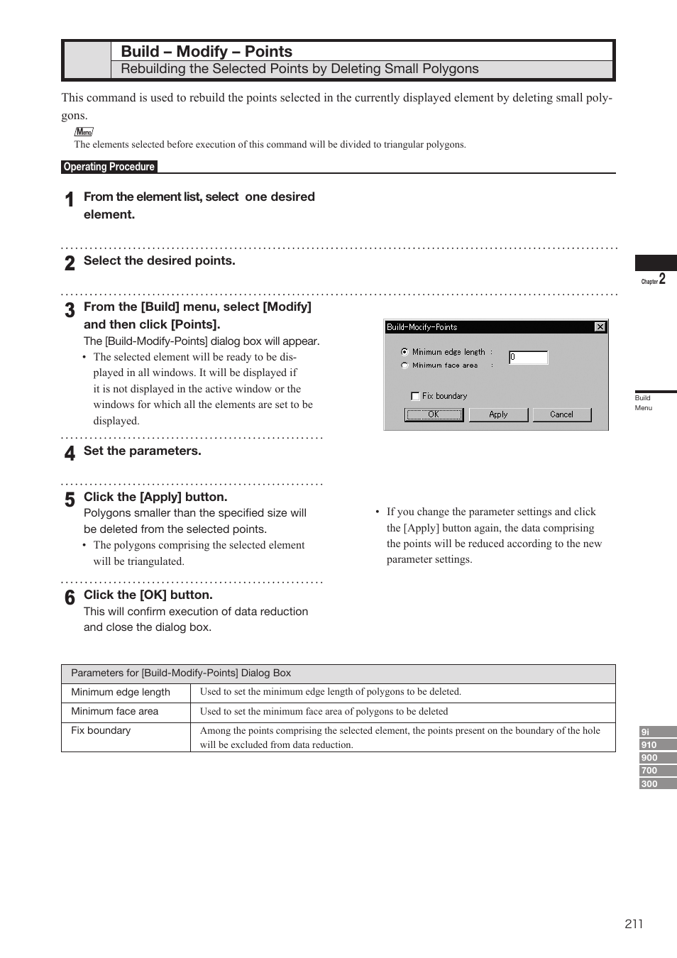 Build – modify – points | Konica Minolta Polygon Editing Tool User Manual | Page 213 / 270