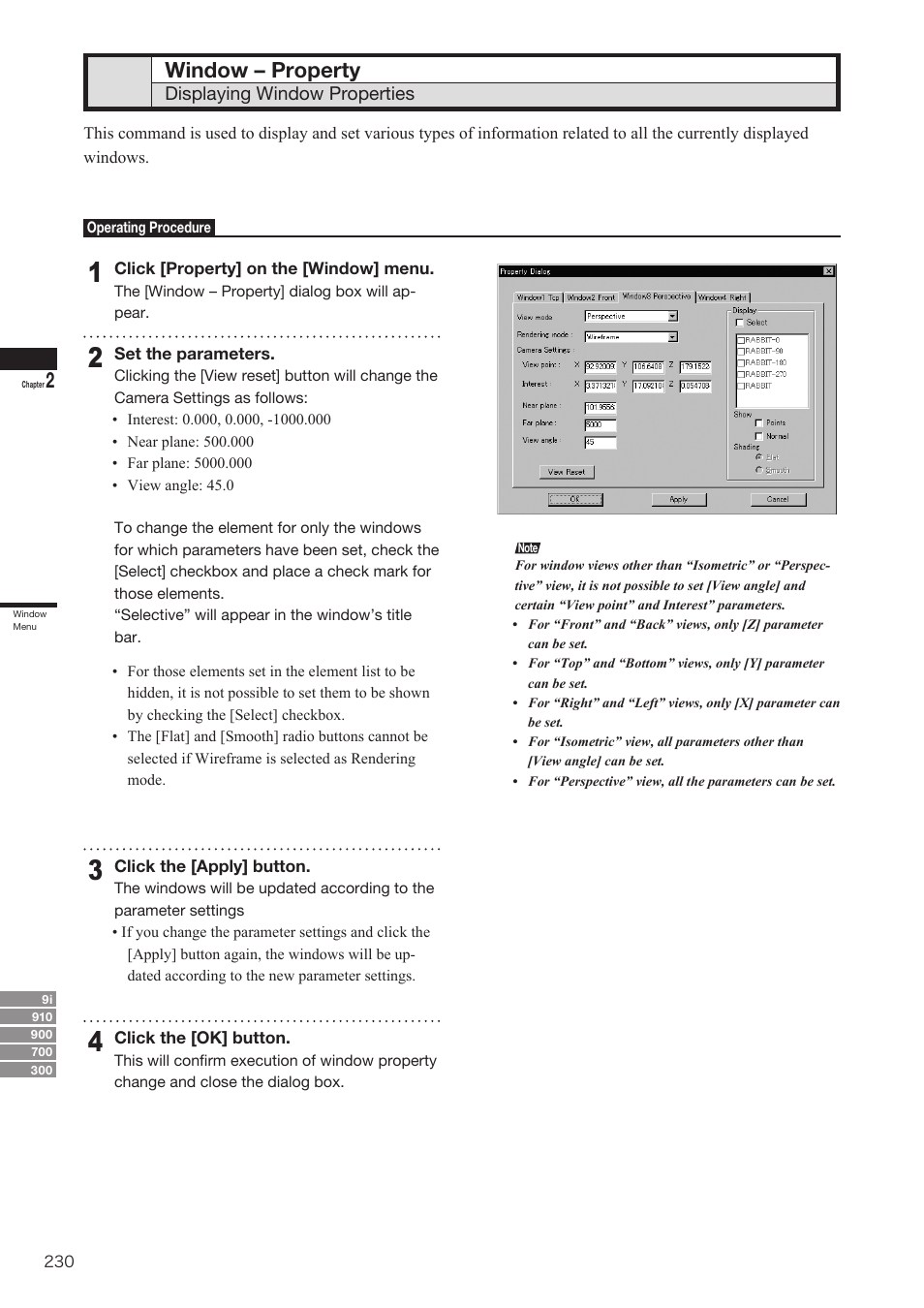 Window – property | Konica Minolta Polygon Editing Tool User Manual | Page 232 / 270