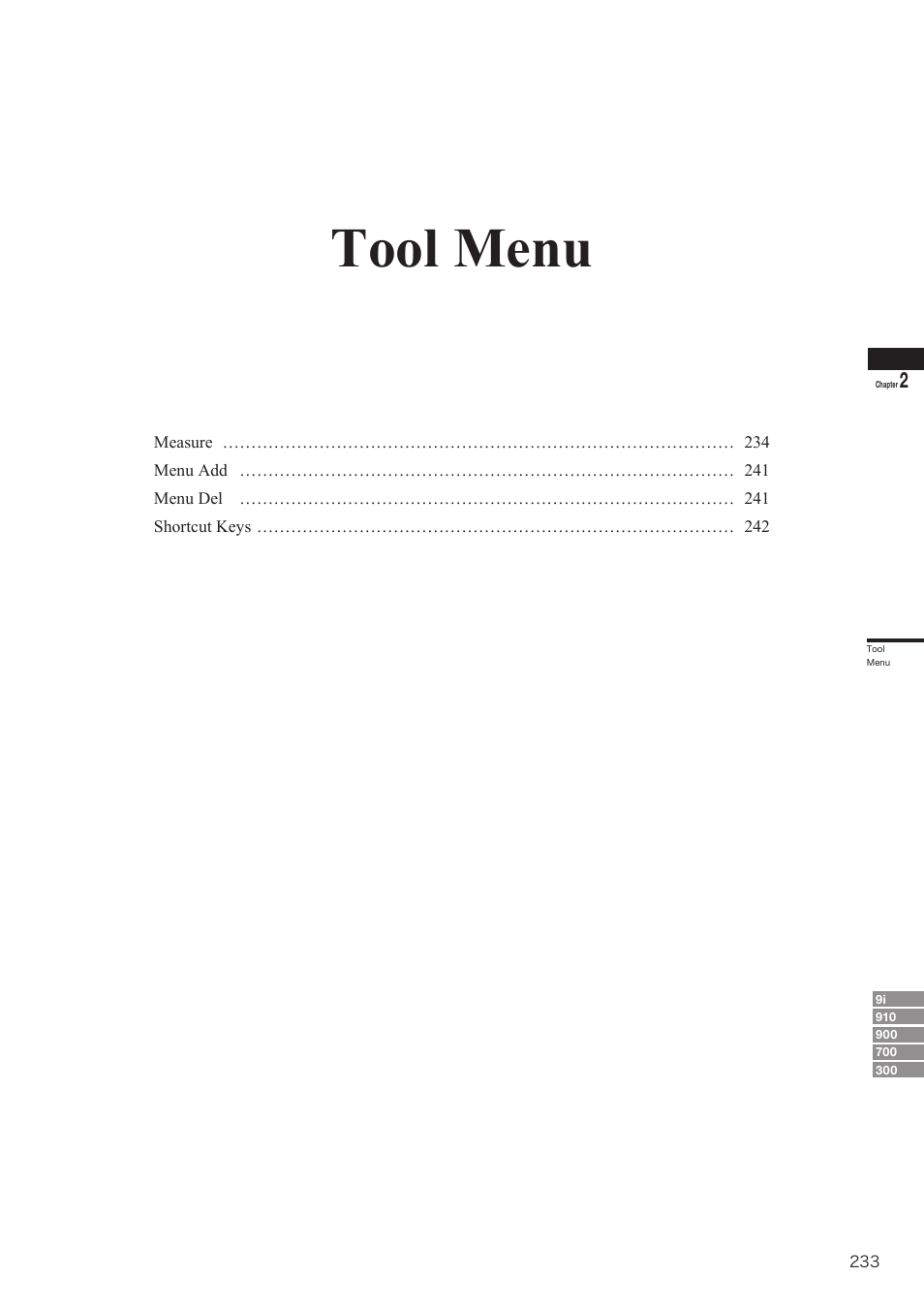 Tool menu | Konica Minolta Polygon Editing Tool User Manual | Page 235 / 270