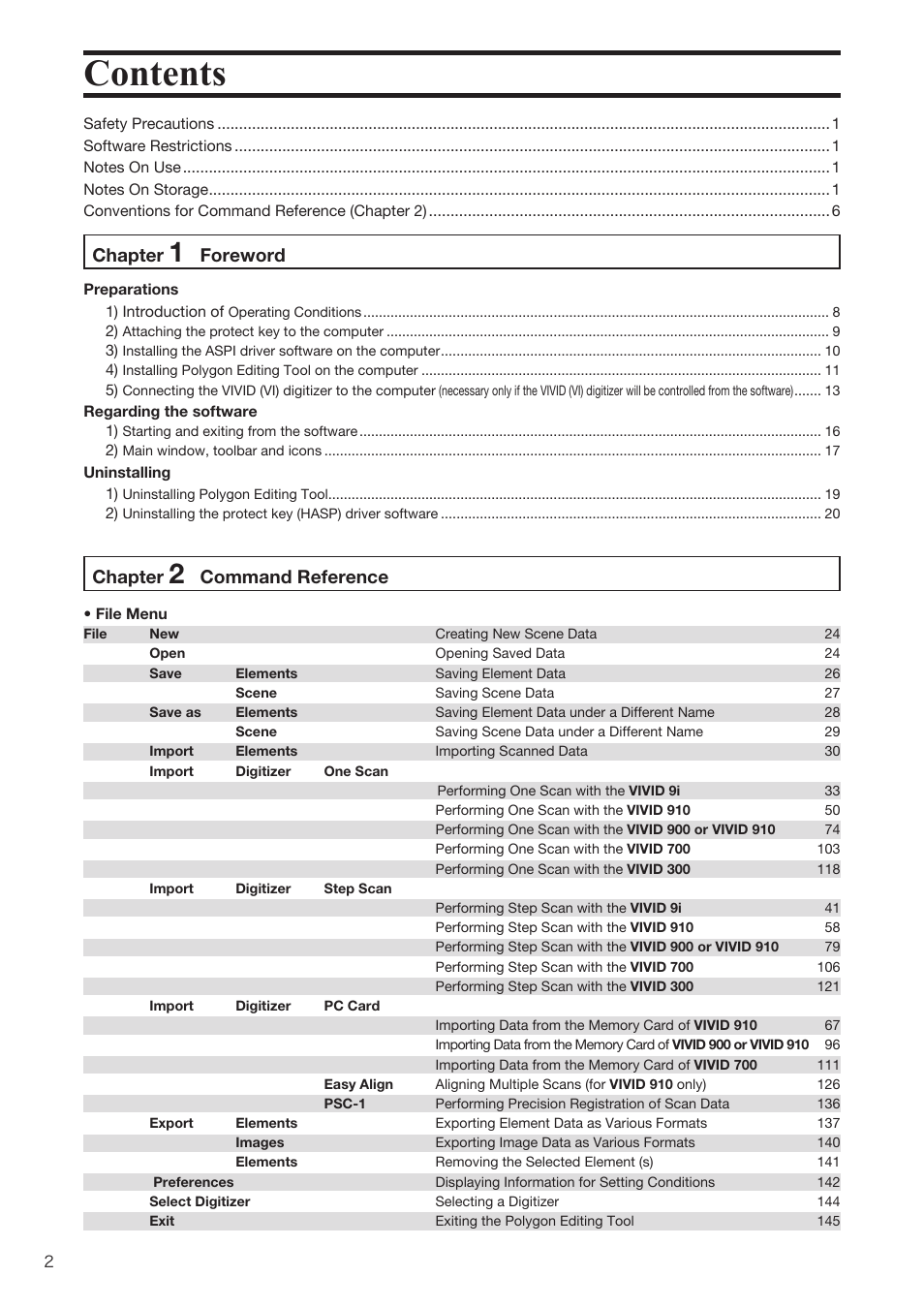 Konica Minolta Polygon Editing Tool User Manual | Page 4 / 270