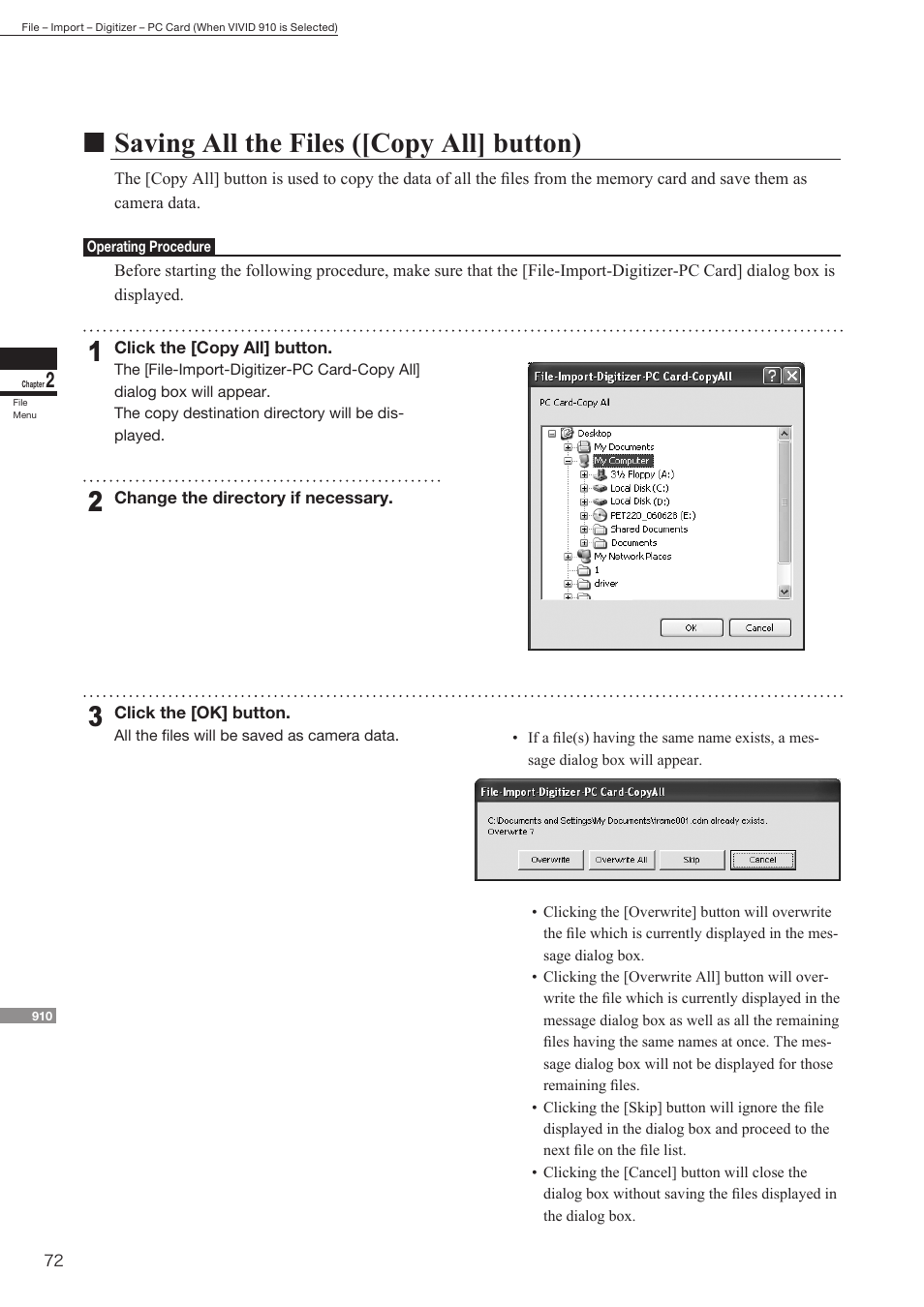 Nsaving all the files ([copy all] button) | Konica Minolta Polygon Editing Tool User Manual | Page 74 / 270