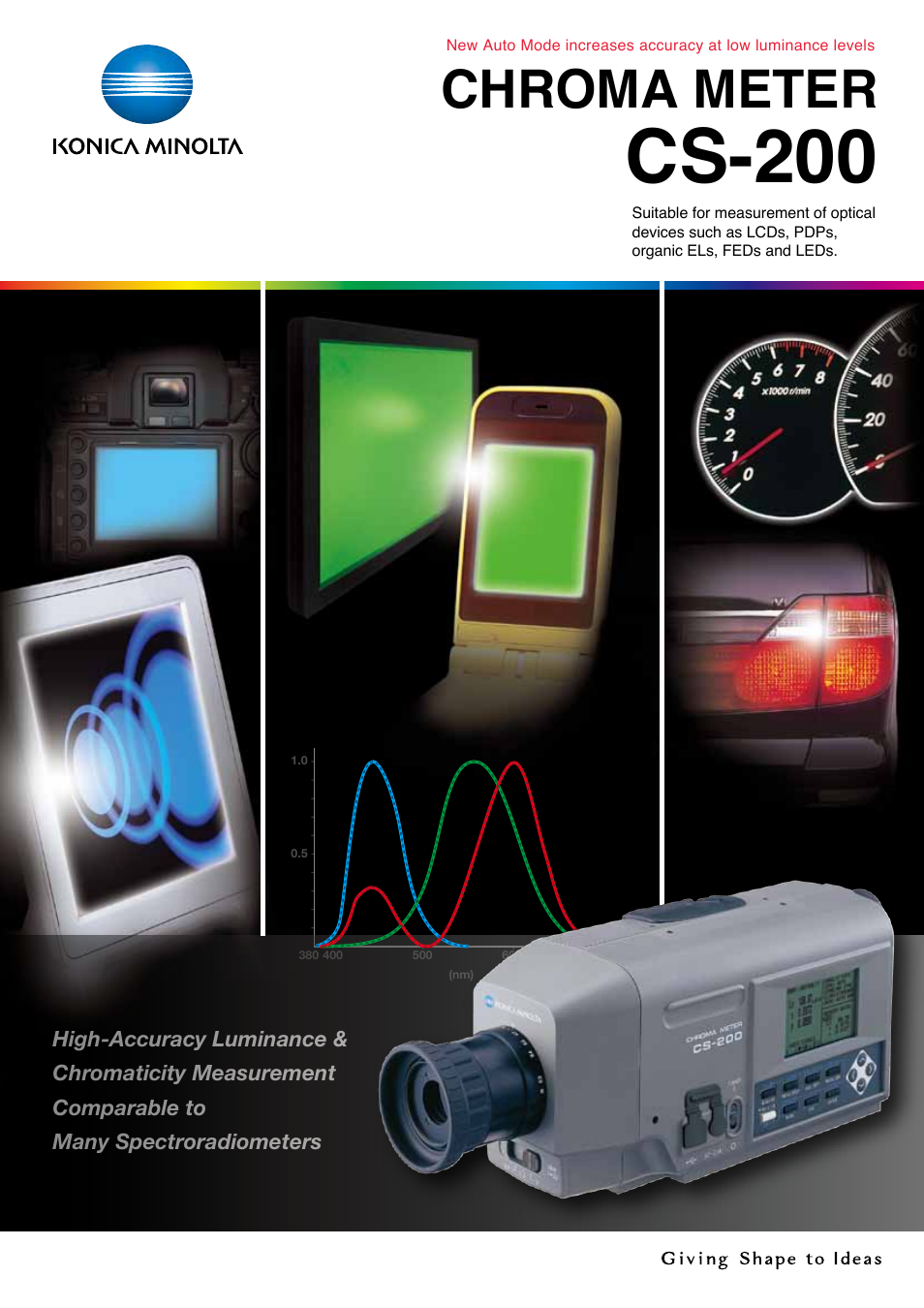 Konica Minolta Chroma Meter CS-200 User Manual | 6 pages