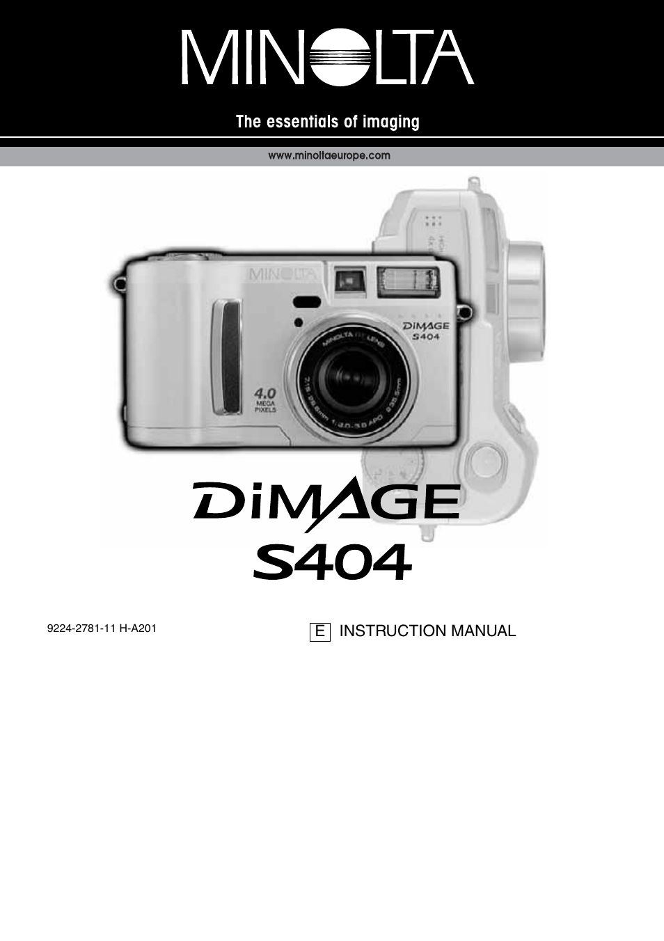 Konica Minolta DiMAGE S404 User Manual | 116 pages