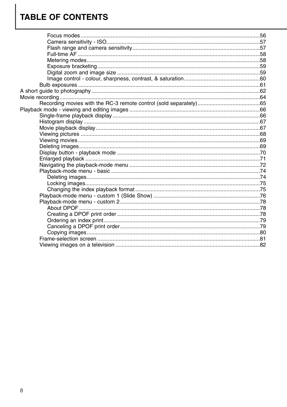 Konica Minolta DiMAGE S404 User Manual | Page 8 / 116