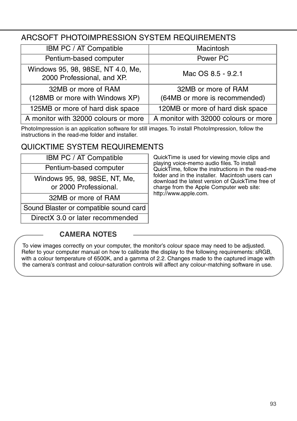 Konica Minolta DiMAGE S404 User Manual | Page 93 / 116