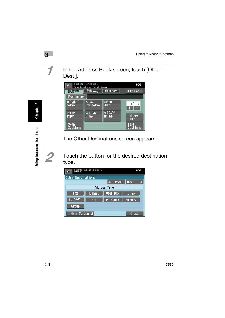 Konica Minolta C550 User Manual | Page 109 / 164