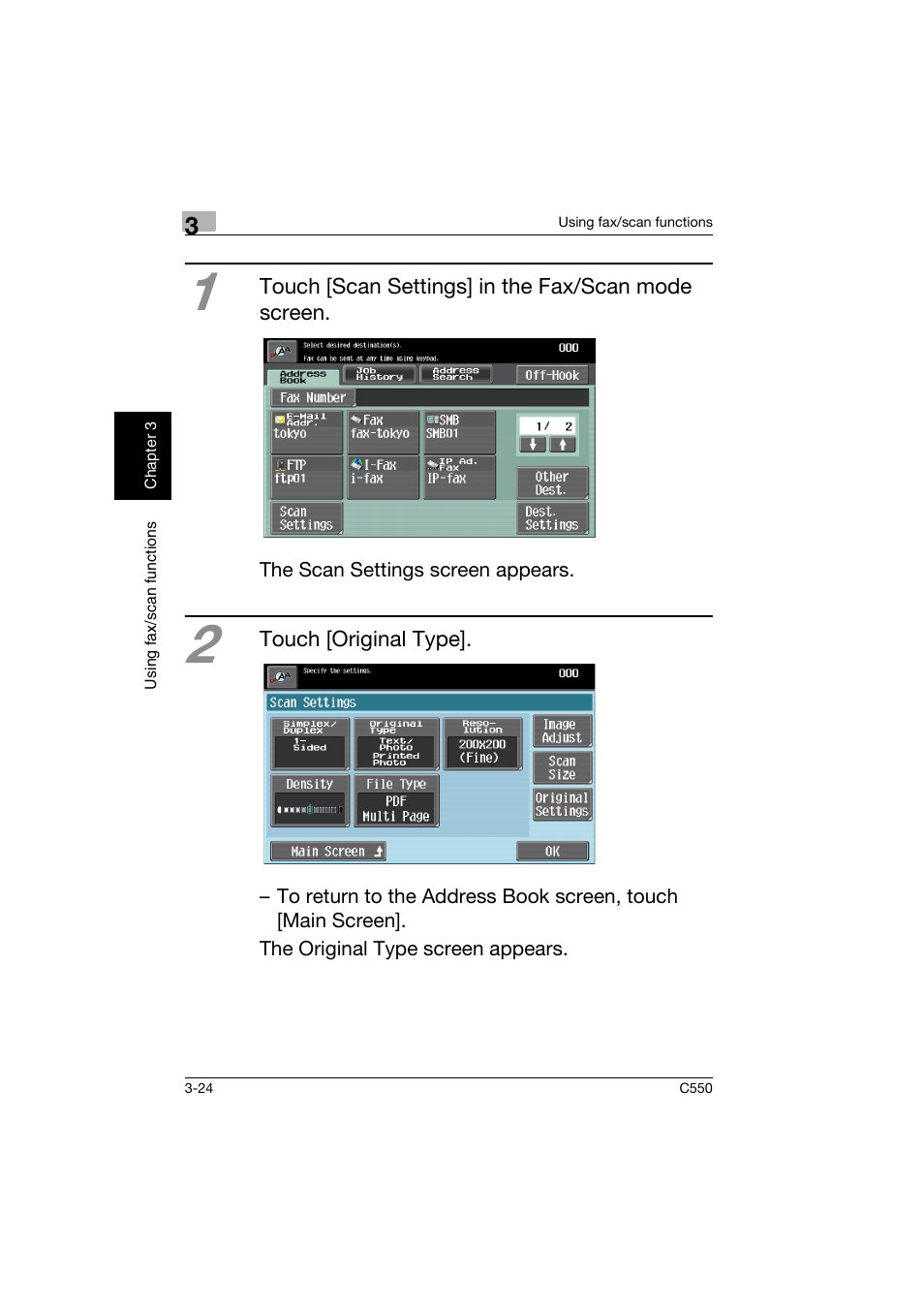 Konica Minolta C550 User Manual | Page 125 / 164