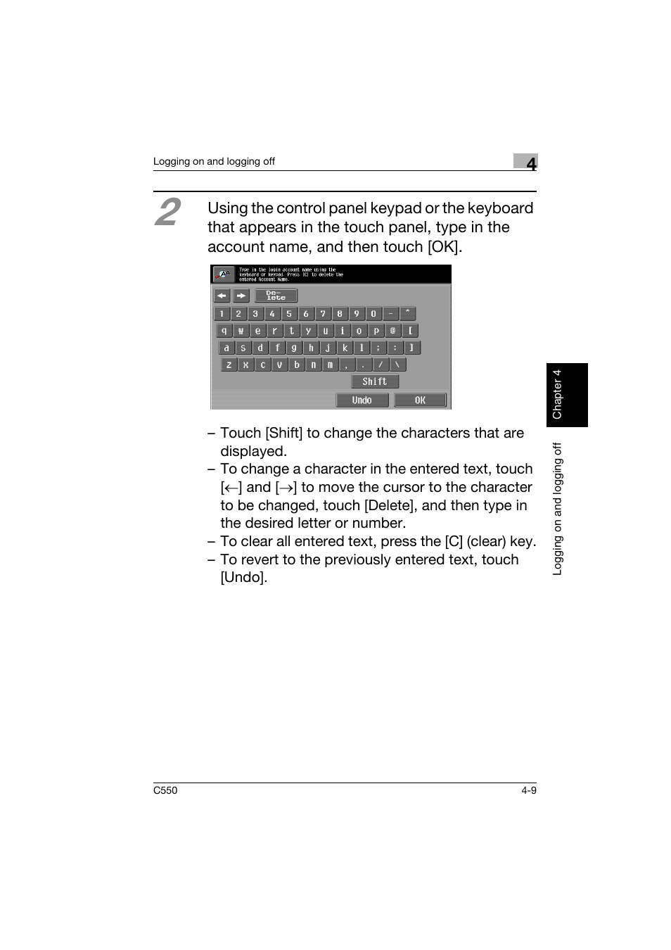 Konica Minolta C550 User Manual | Page 160 / 164