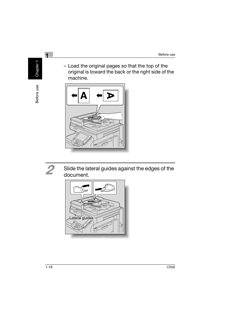 Konica Minolta C550 User Manual | Page 27 / 164