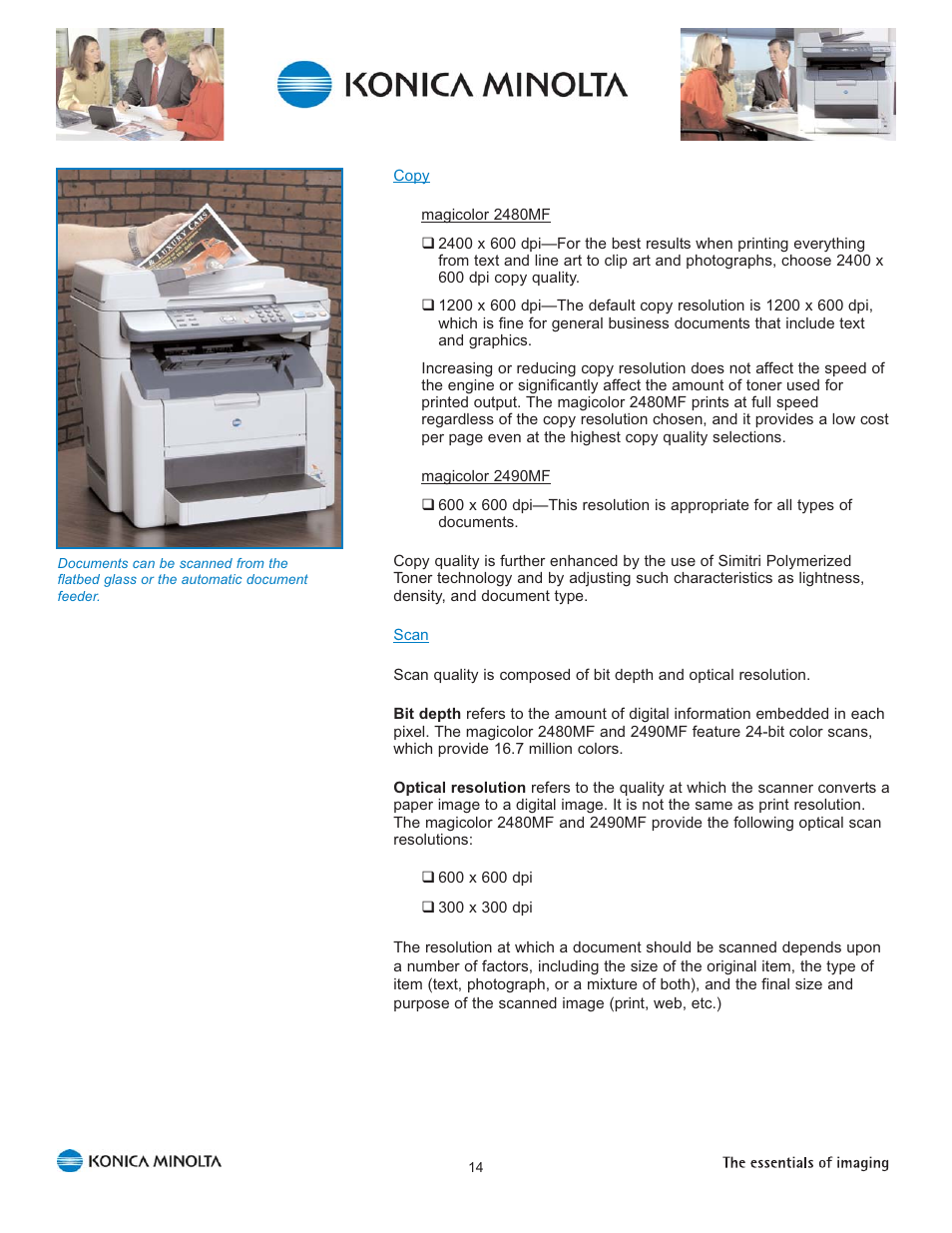 Konica Minolta Magicolor 2480 MF User Manual | Page 18 / 46