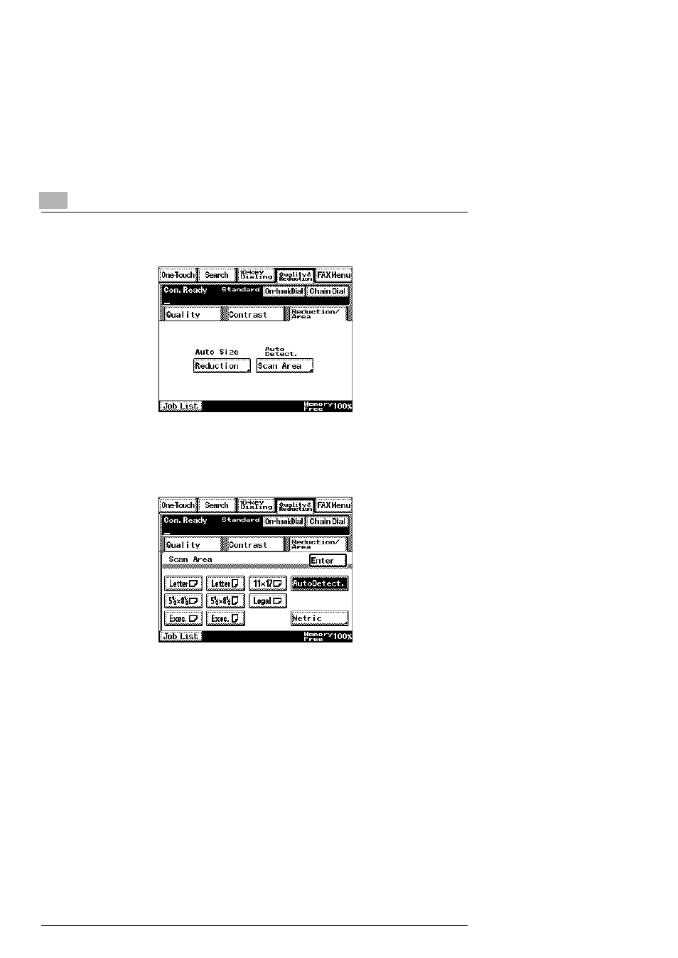 Reduction/area tab, Reduction/area tab -8 | Konica Minolta SU2 User Manual | Page 106 / 112