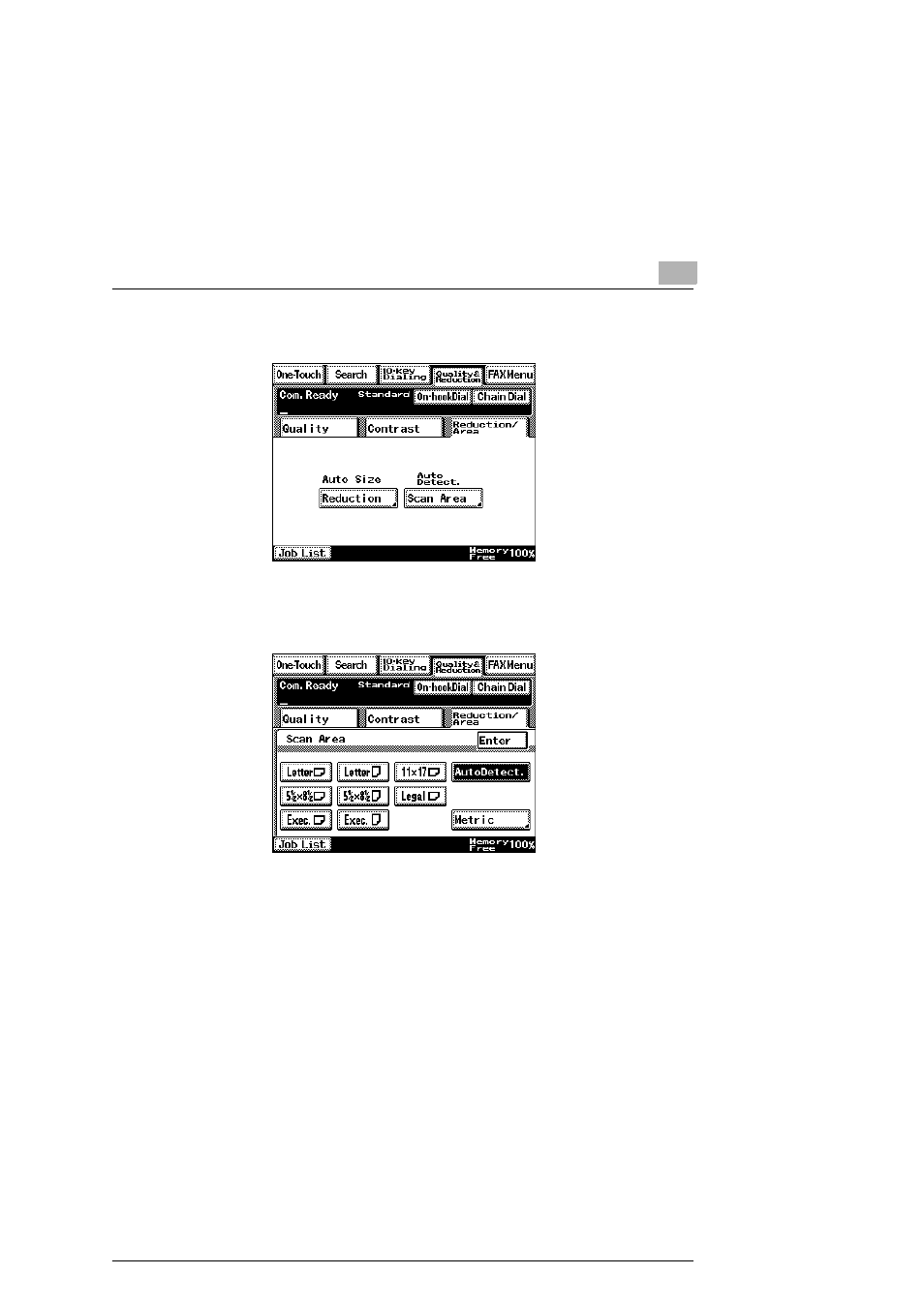 Reduction/area tab, Reduction/area tab -19 | Konica Minolta SU2 User Manual | Page 73 / 112