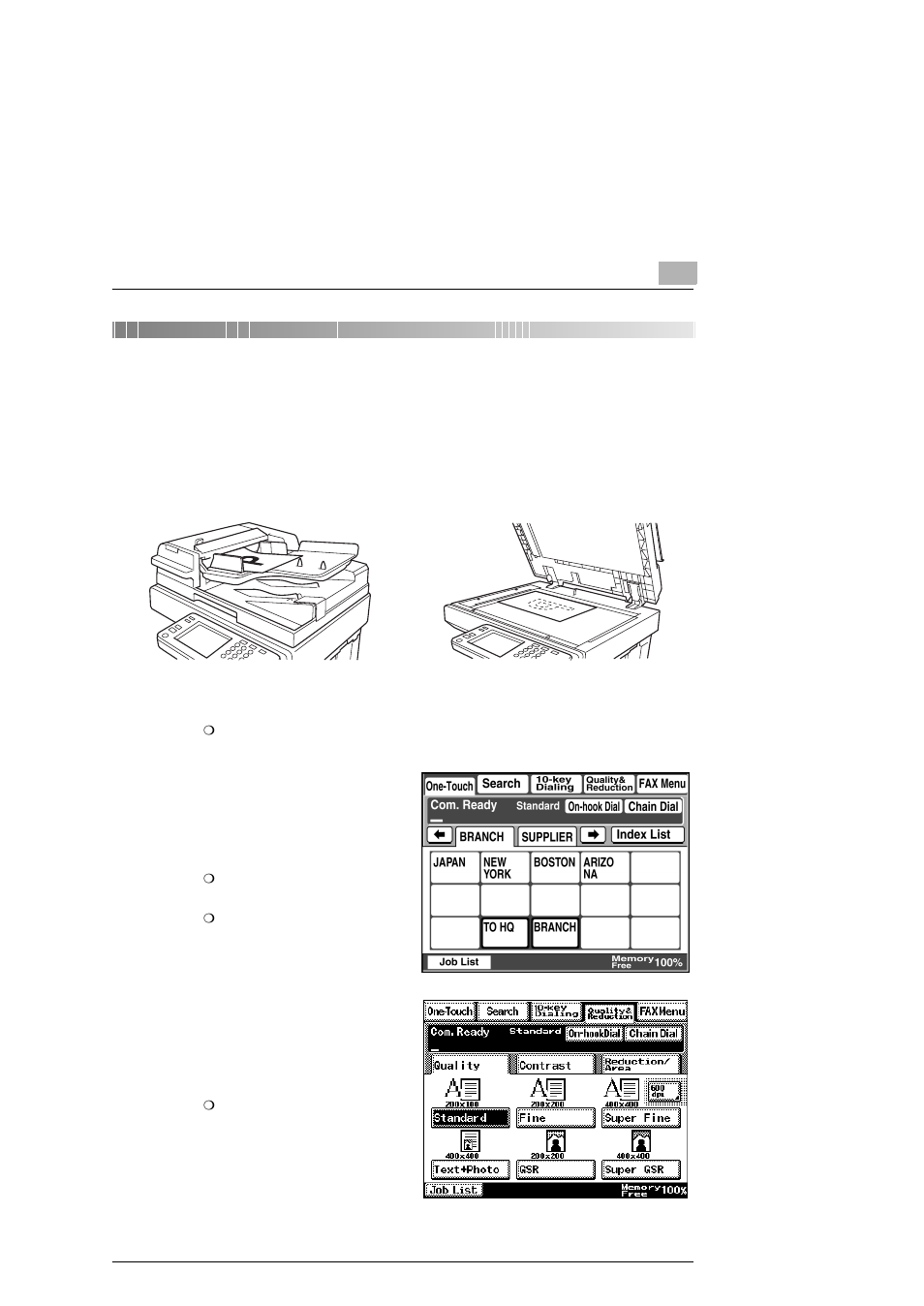 9 performing a scan to server (ftp) operation, 1 basic transmission, Performing a scan to server (ftp) operation | Basic transmission -1, 9performing a scan to server (ftp) operation | Konica Minolta SU2 User Manual | Page 87 / 112