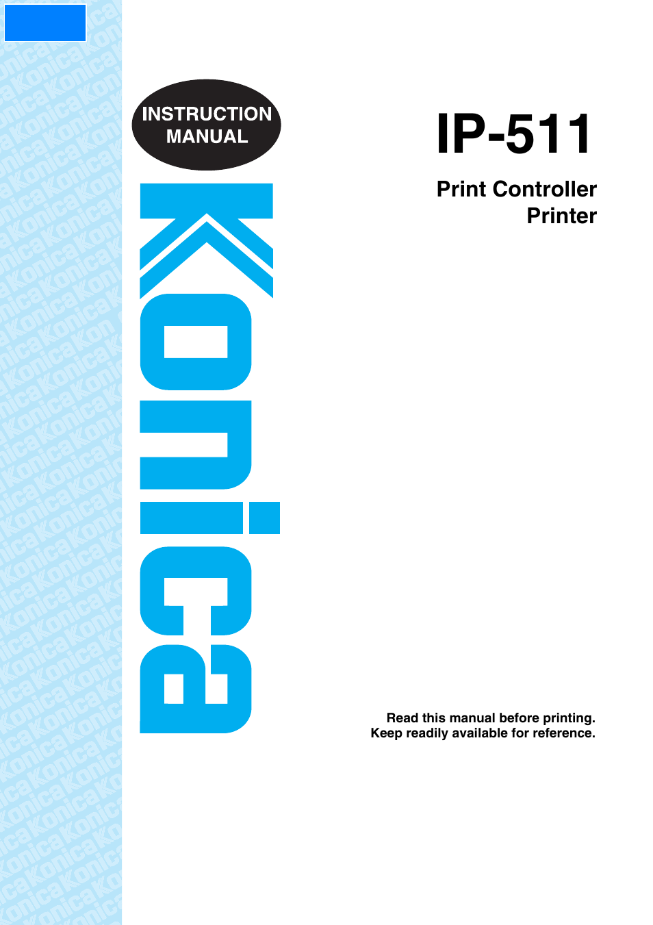 Konica Minolta IP-511 User Manual | 122 pages