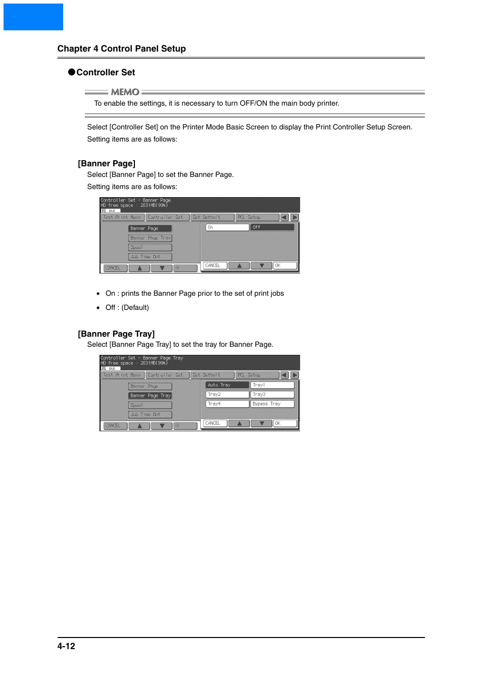 Controller set, Controller set -12, Home | Konica Minolta IP-511 User Manual | Page 90 / 122