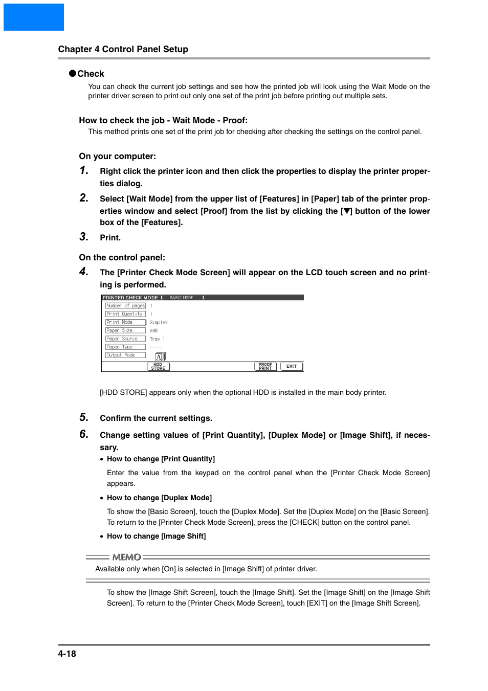 Check, Check -18, Home | Konica Minolta IP-511 User Manual | Page 96 / 122