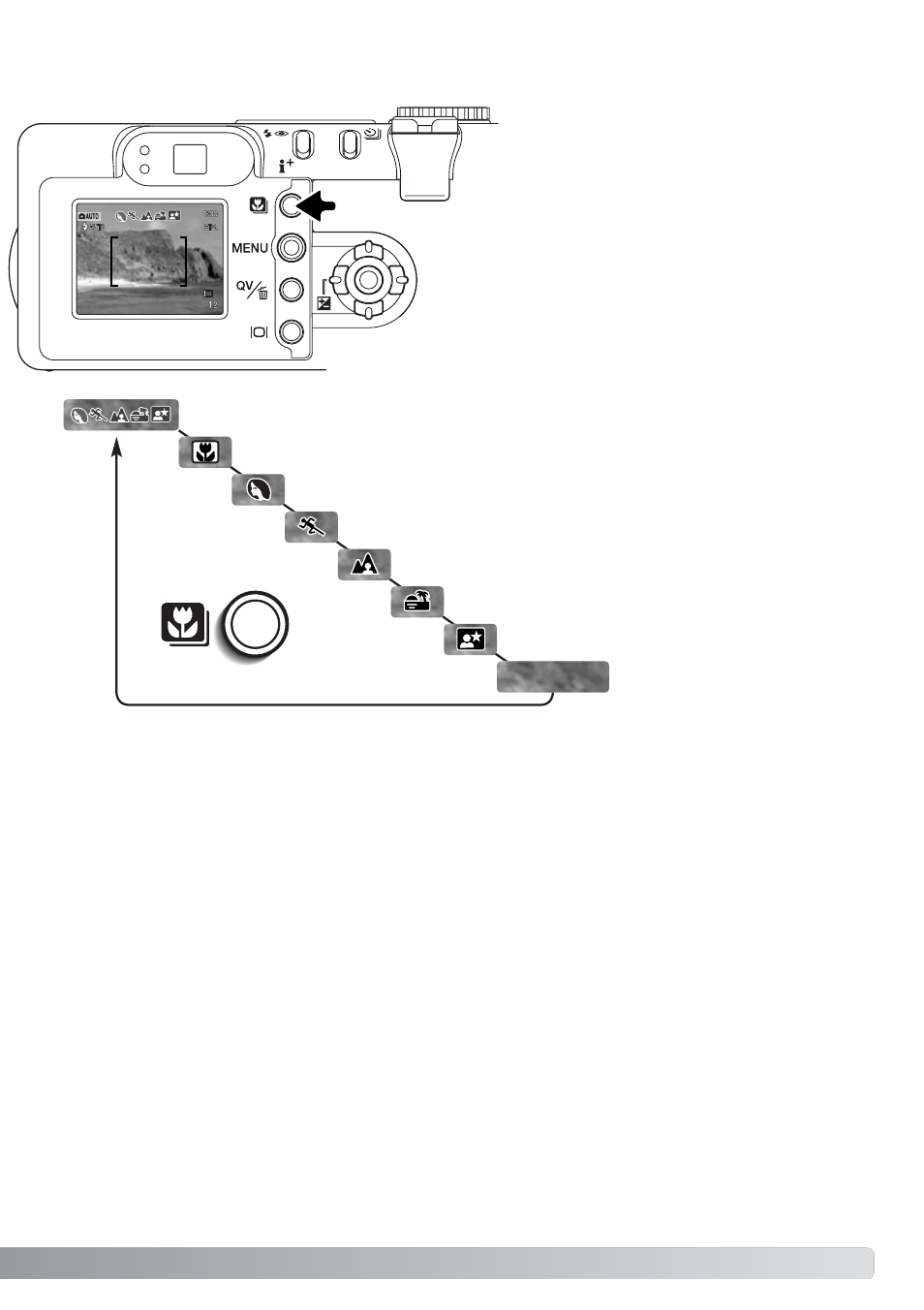 Digital-subject-program button | Konica Minolta DiMAGE F200 User Manual | Page 29 / 132