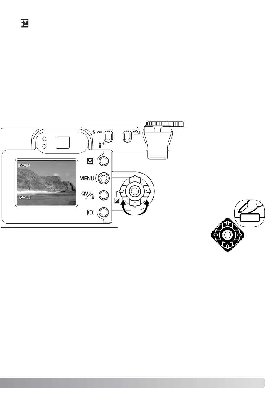 Exposure compensation | Konica Minolta DiMAGE F200 User Manual | Page 51 / 132