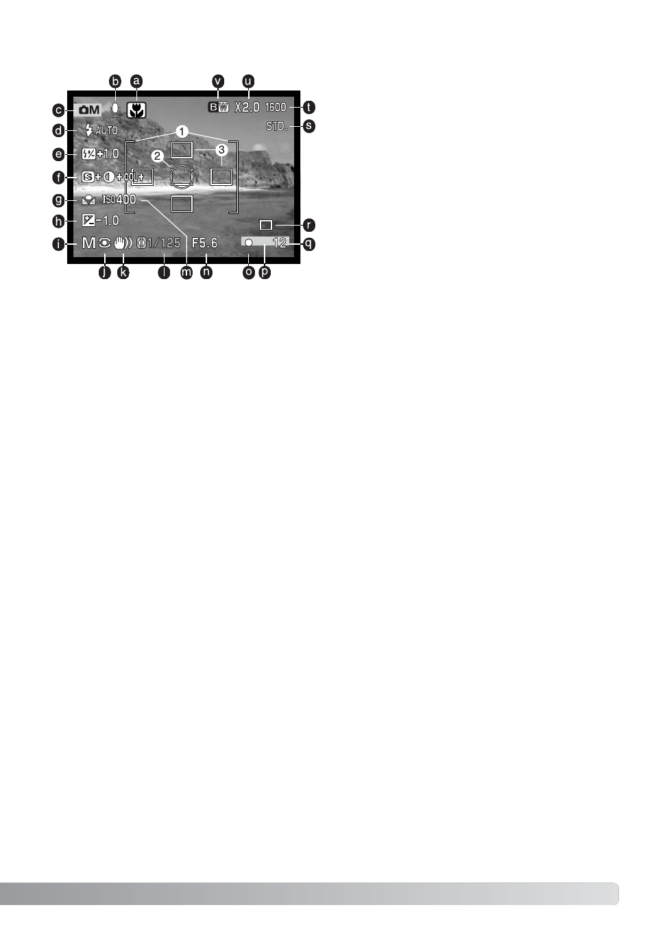 Multi-function recording mode display | Konica Minolta DiMAGE F200 User Manual | Page 55 / 132