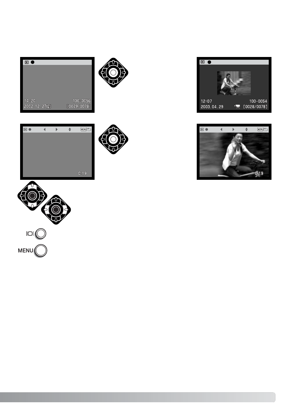 Playing back movies and audio recordings | Konica Minolta DiMAGE F200 User Manual | Page 83 / 132